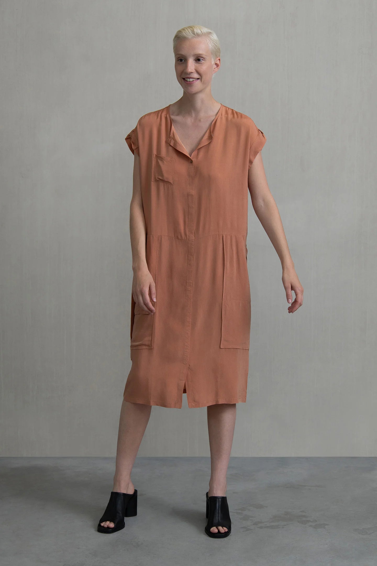 DELLA DRESS RUST