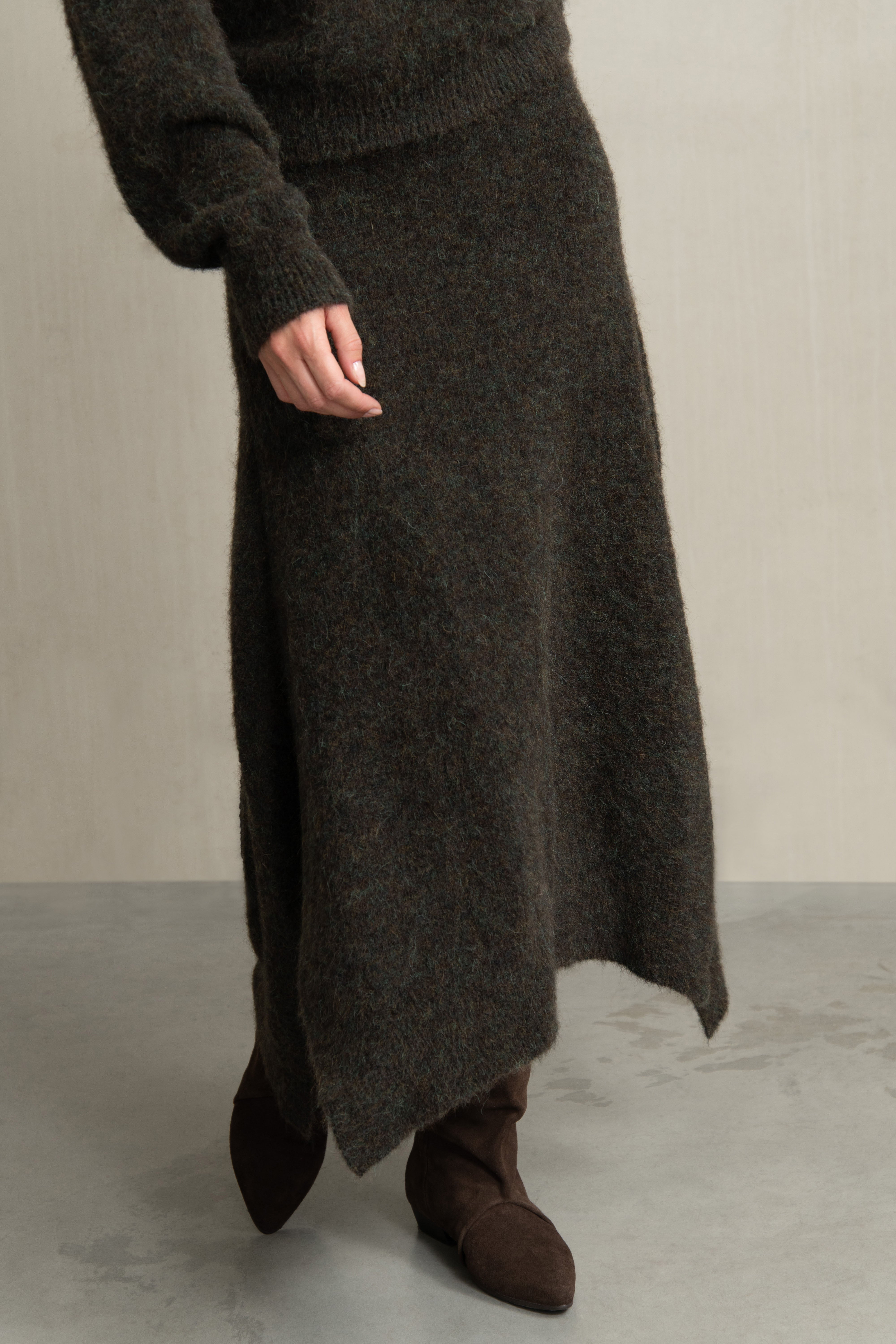 ABEL SKIRT BROWN MIX
