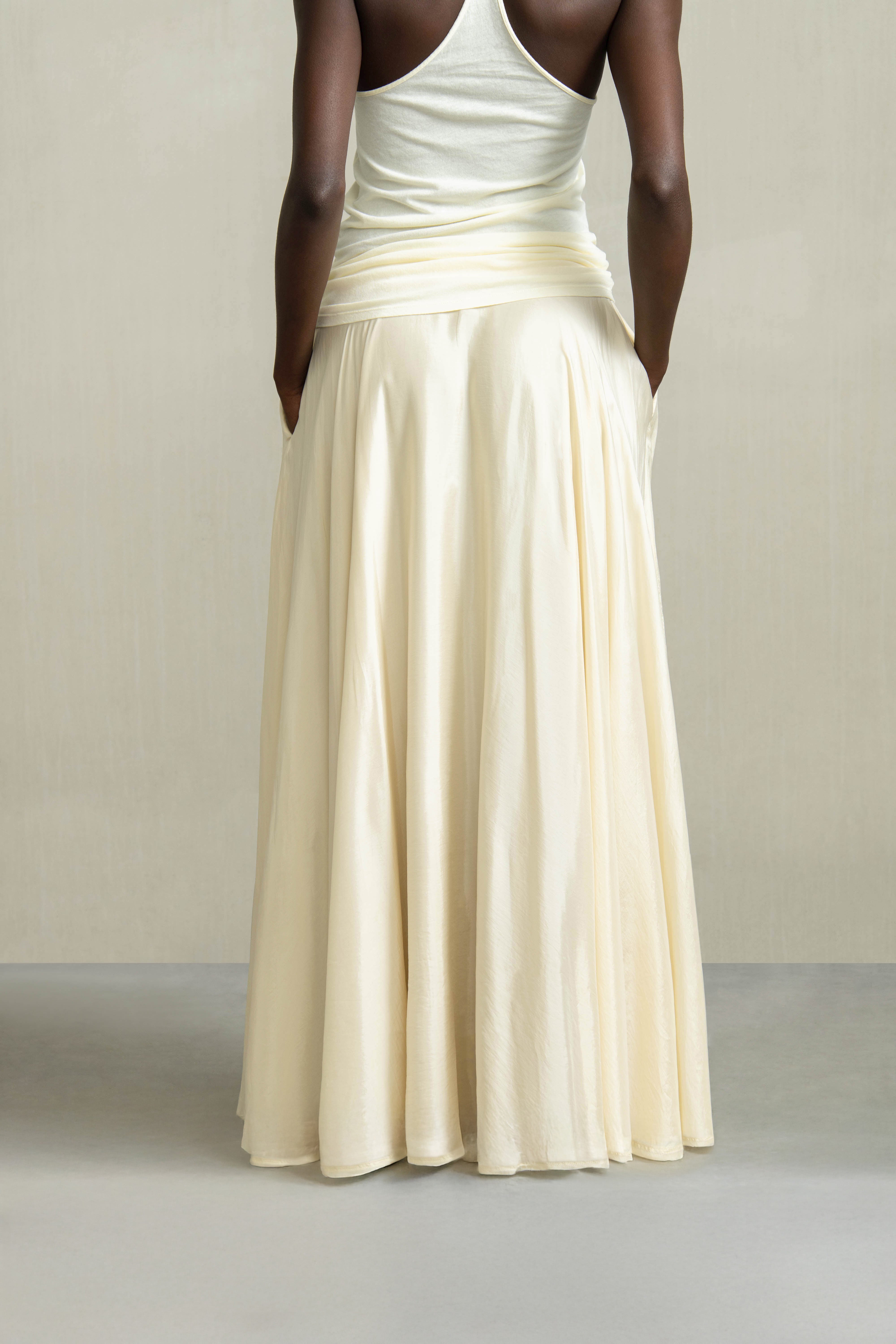 BENITA SKIRT LIGHT YELLOW - HUMANOID
