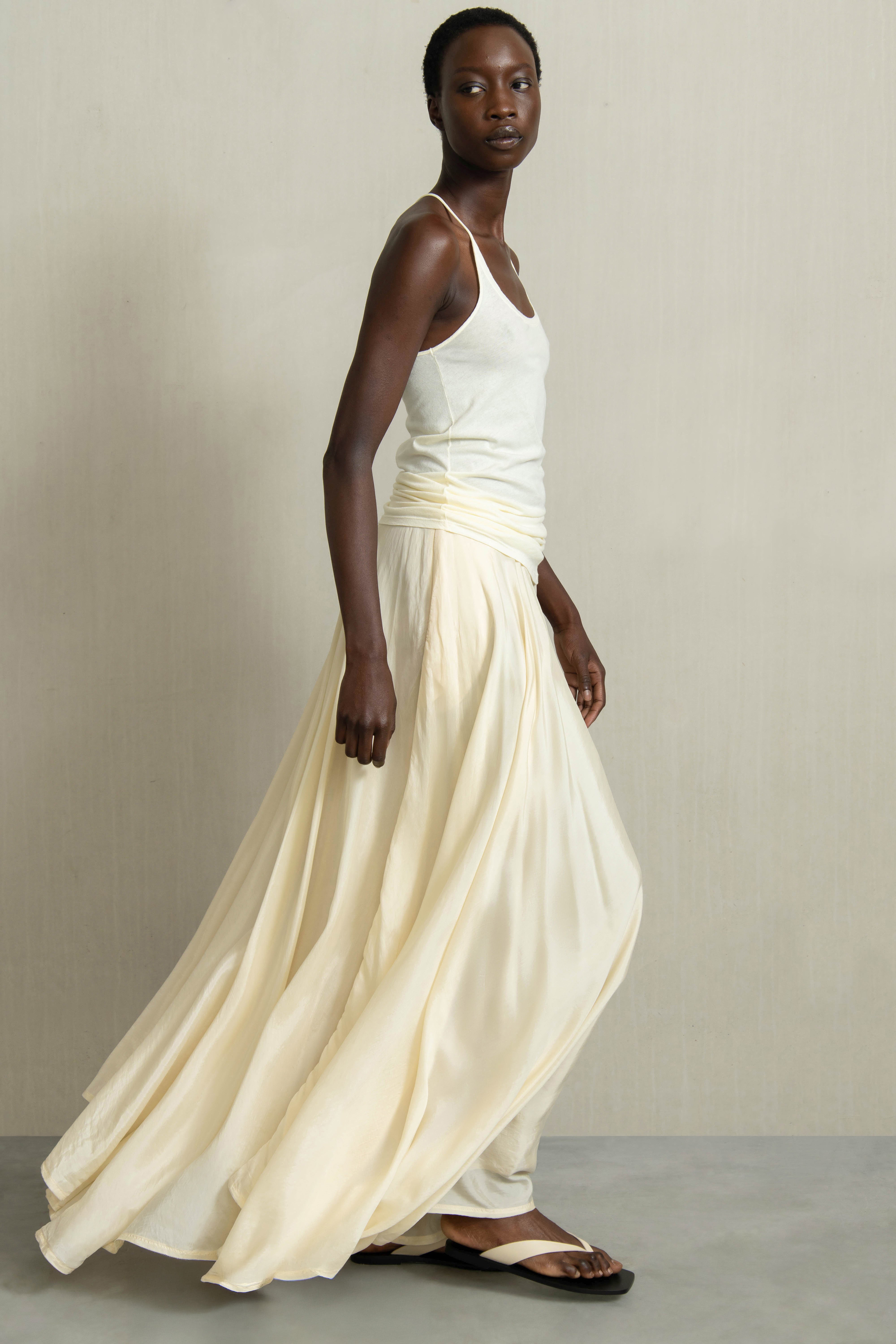 BENITA SKIRT LIGHT YELLOW - HUMANOID