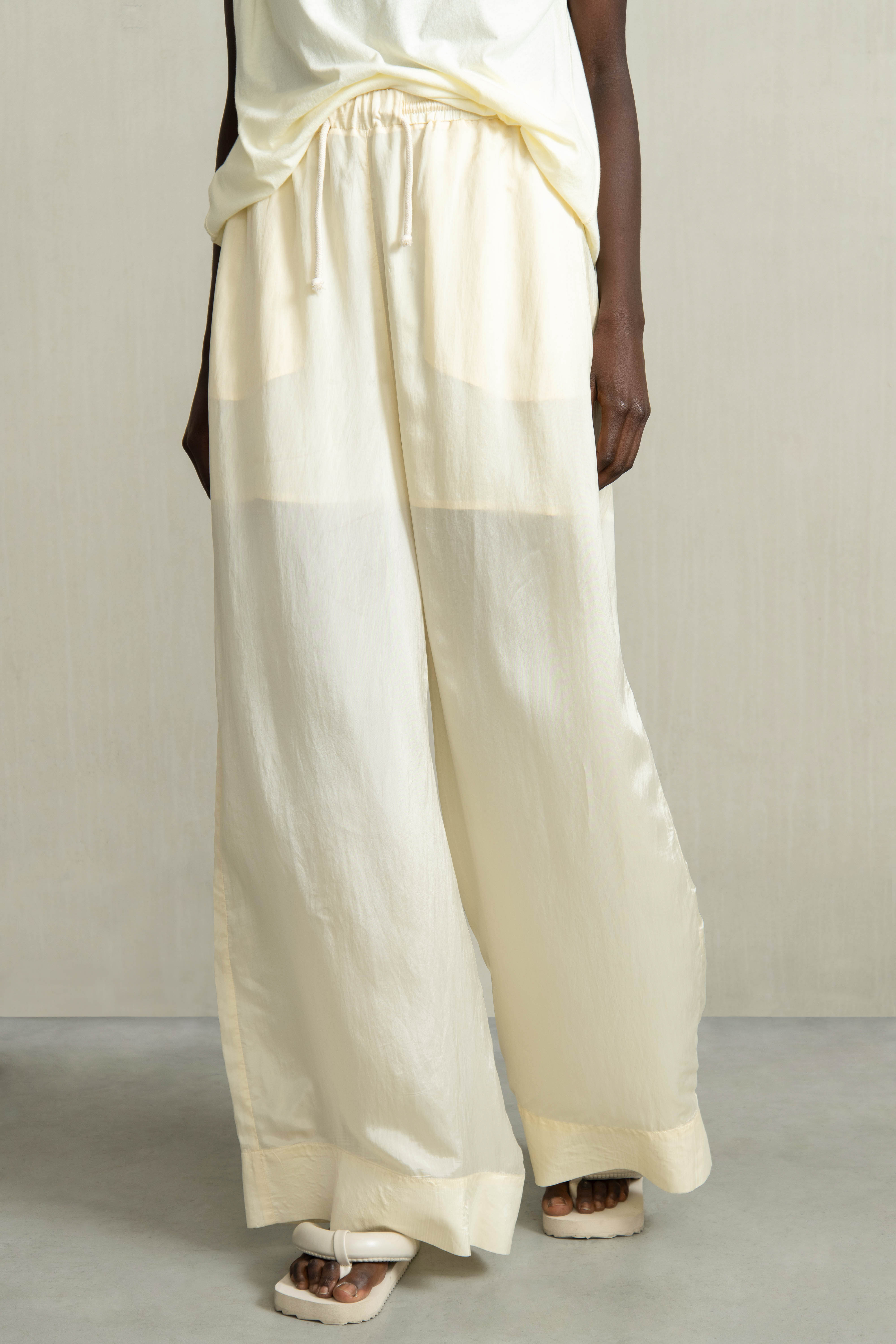 BONIE Wide Leg Tencel Trousers | HUMANOID