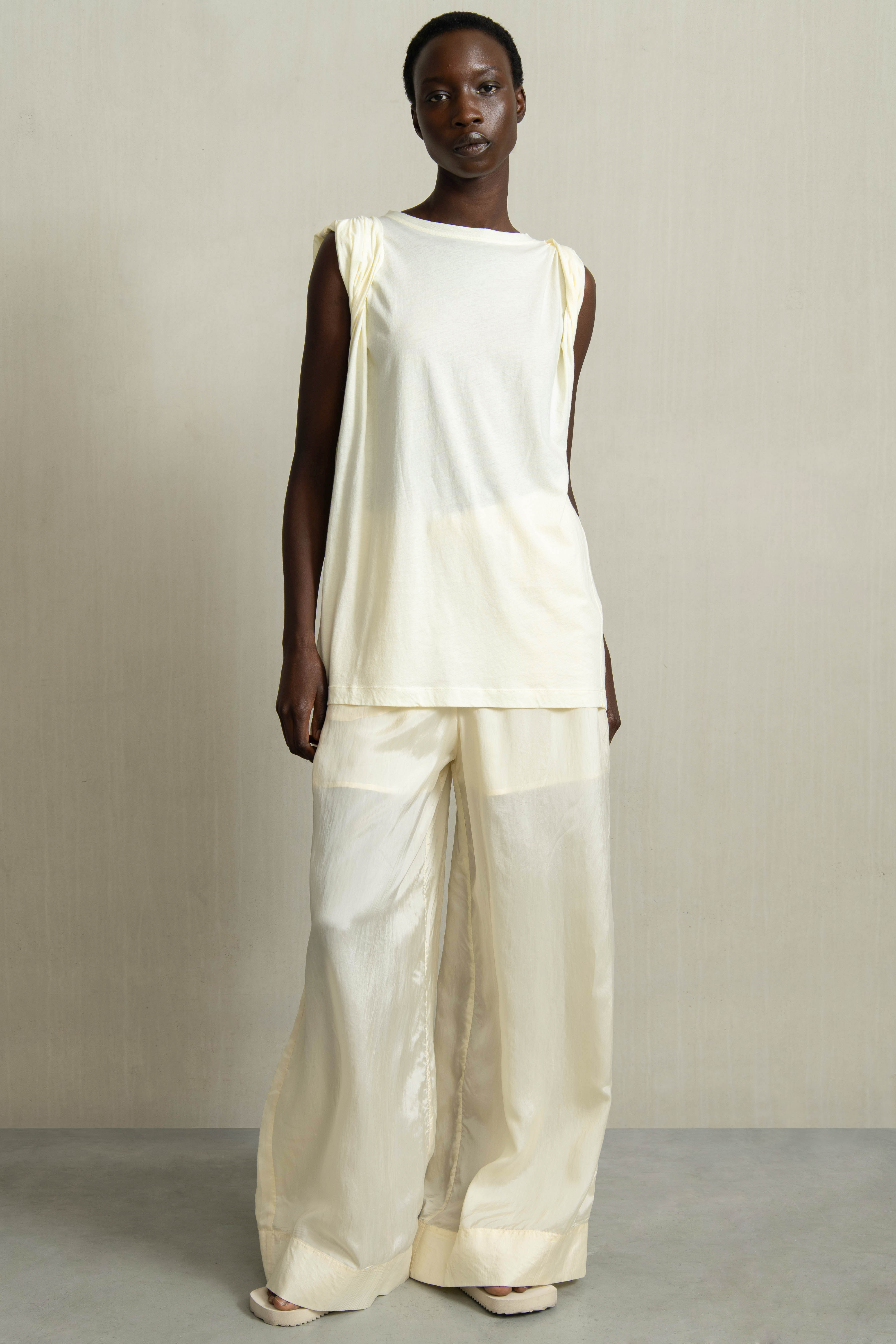 BONIE PANTS LIGHT YELLOW - HUMANOID