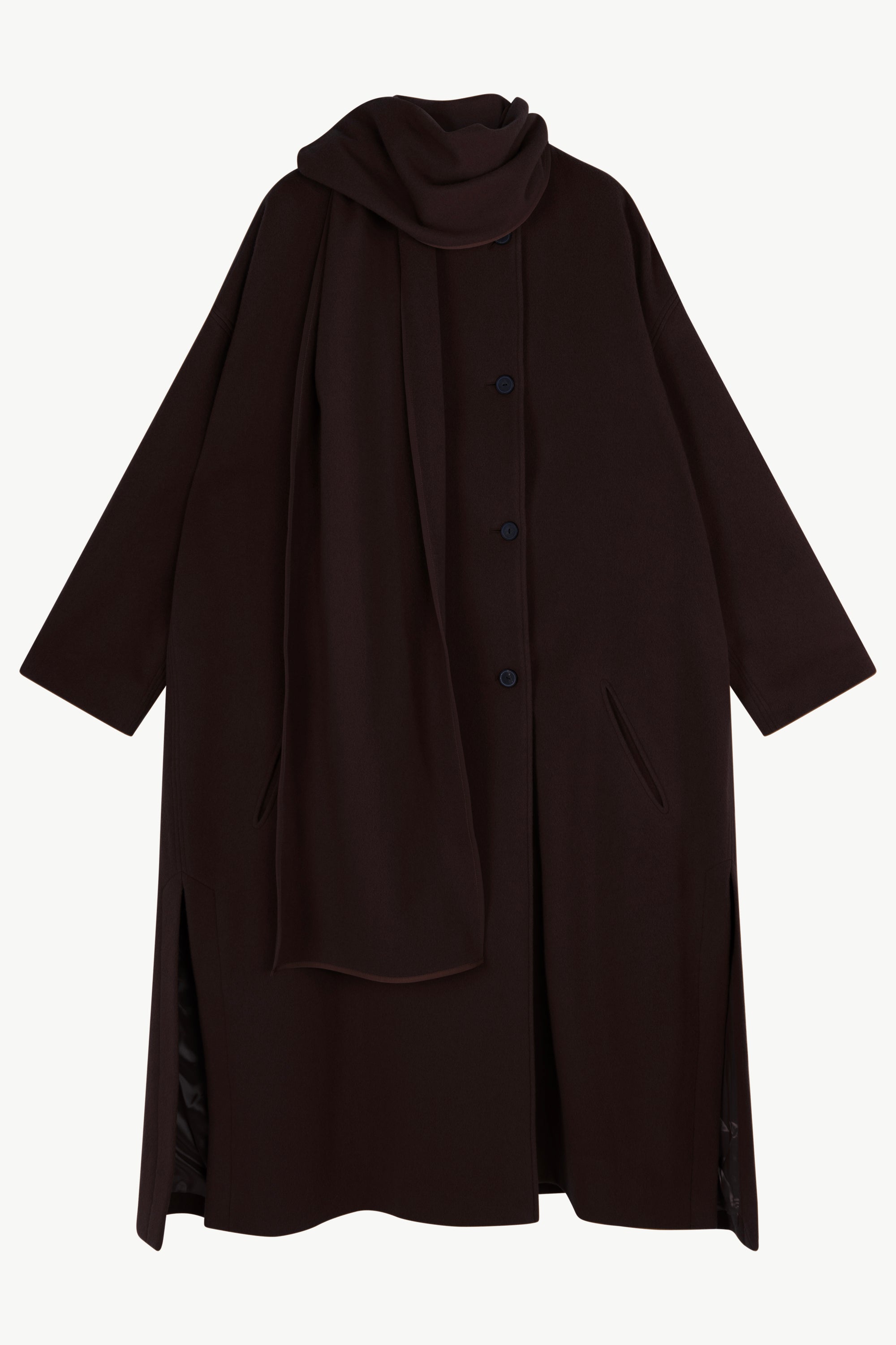 BRISA COAT BURGUNDY - HUMANOID