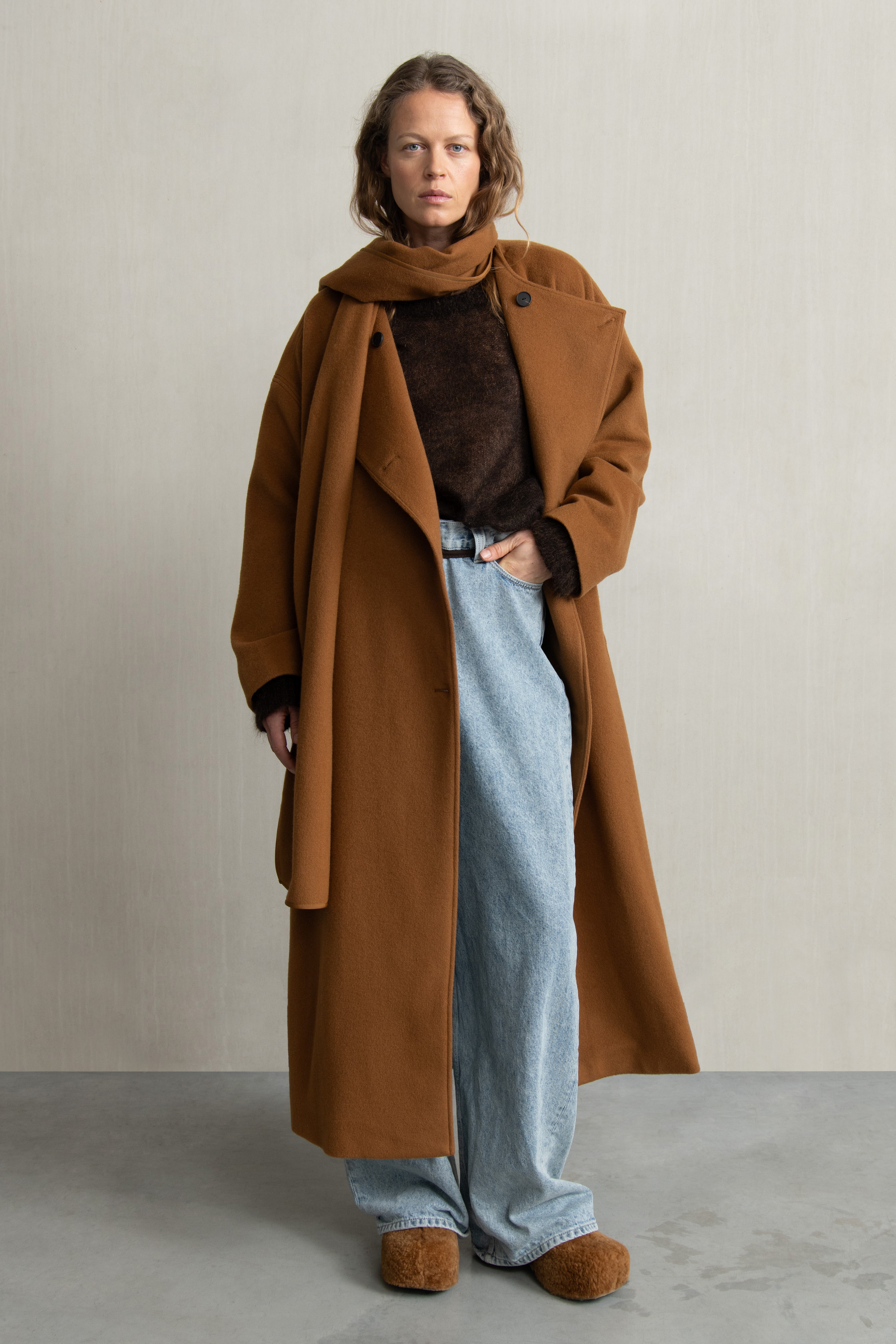 BRISA COAT TOBACCO - HUMANOID