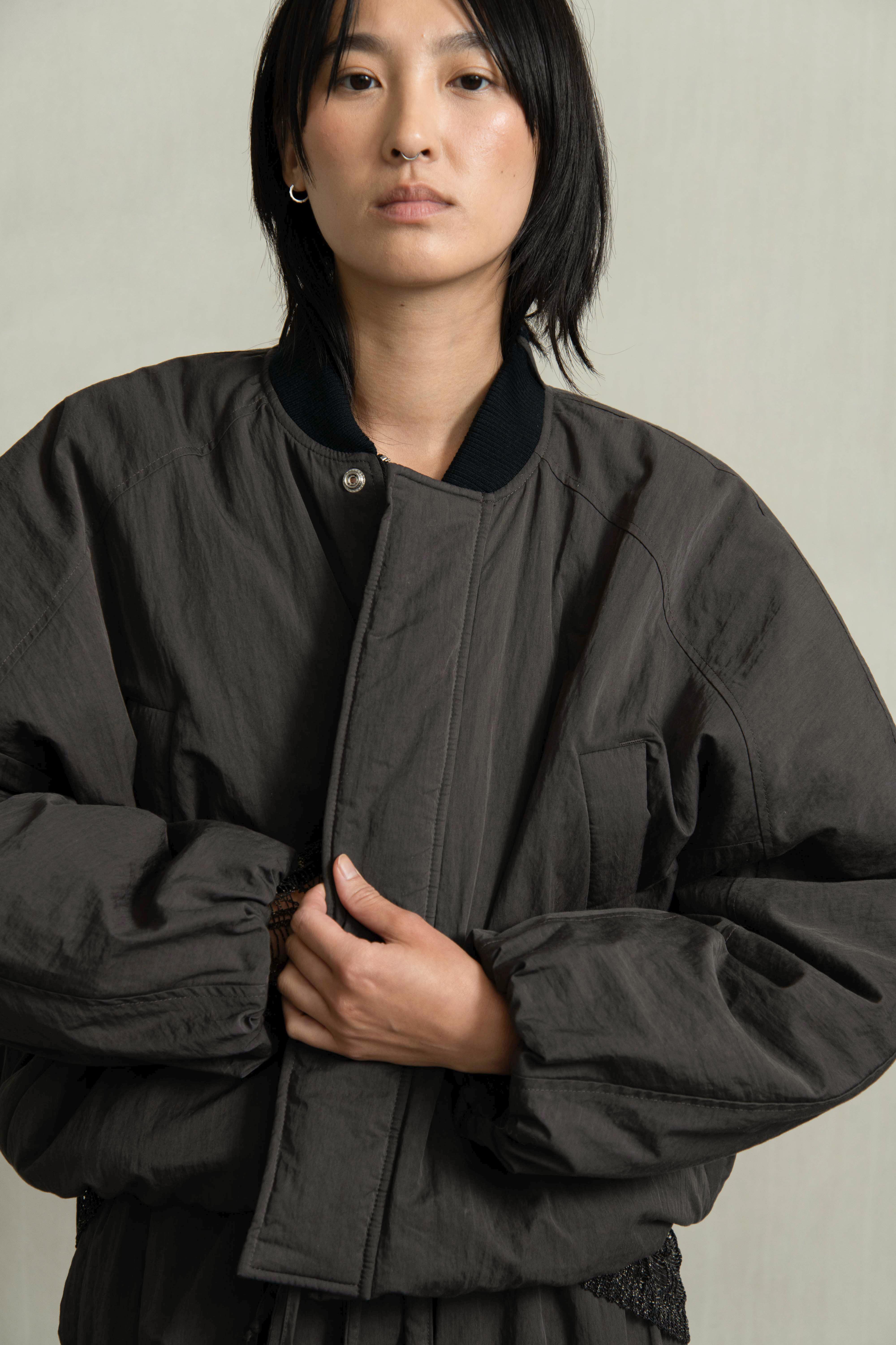 CEREA JACKET DARK BROWN - HUMANOID