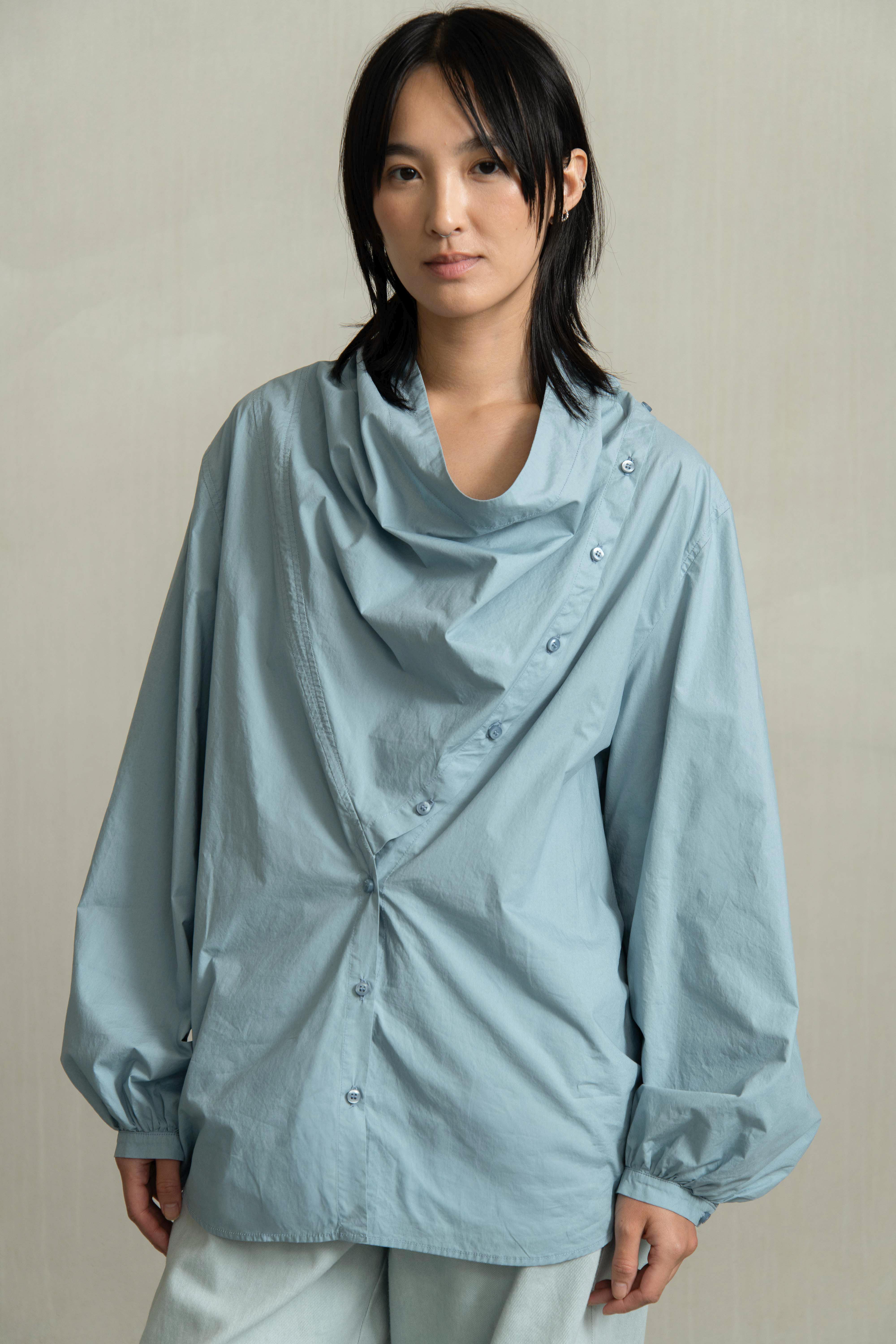 CHLOE SHIRT PETROL - HUMANOID