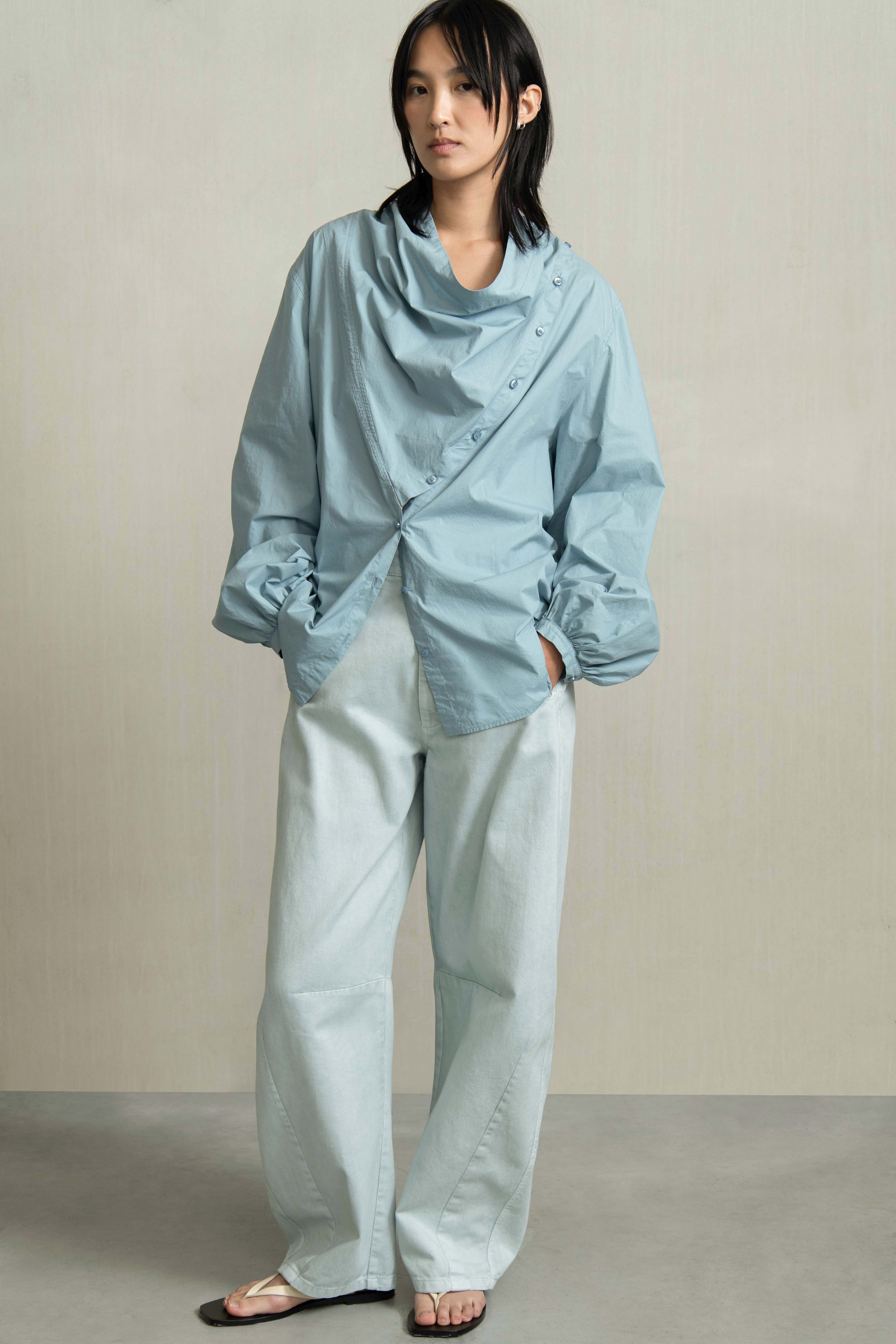 CHLOE SHIRT PETROL - HUMANOID
