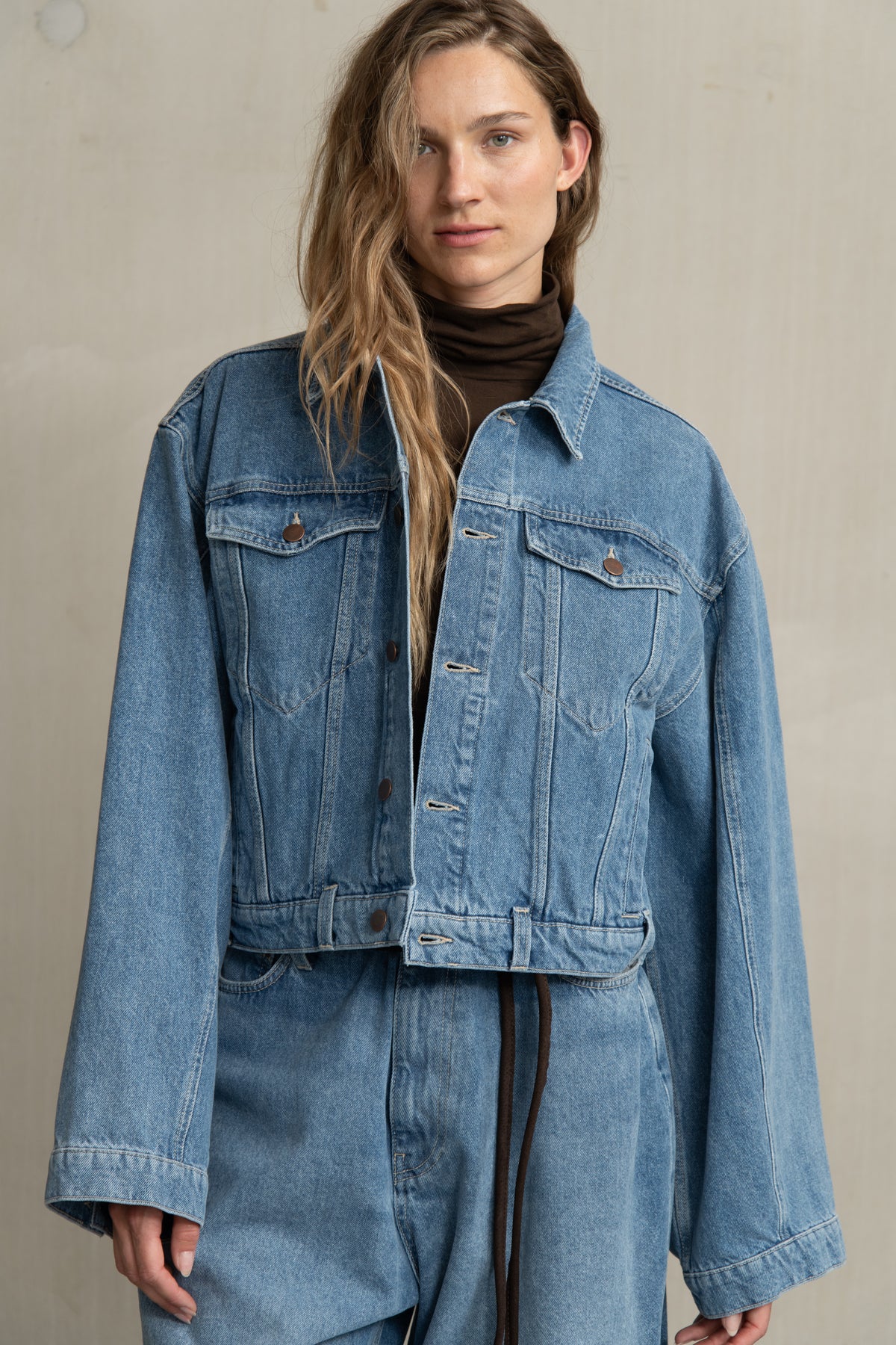 DARA JACKET STONEWASHED DENIM