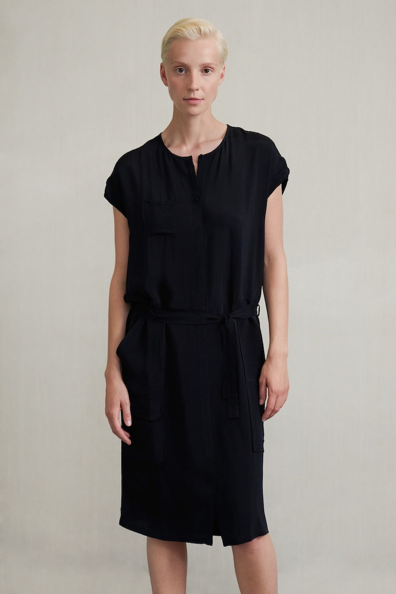 DELLA DRESS BLACKISH - HUMANOID