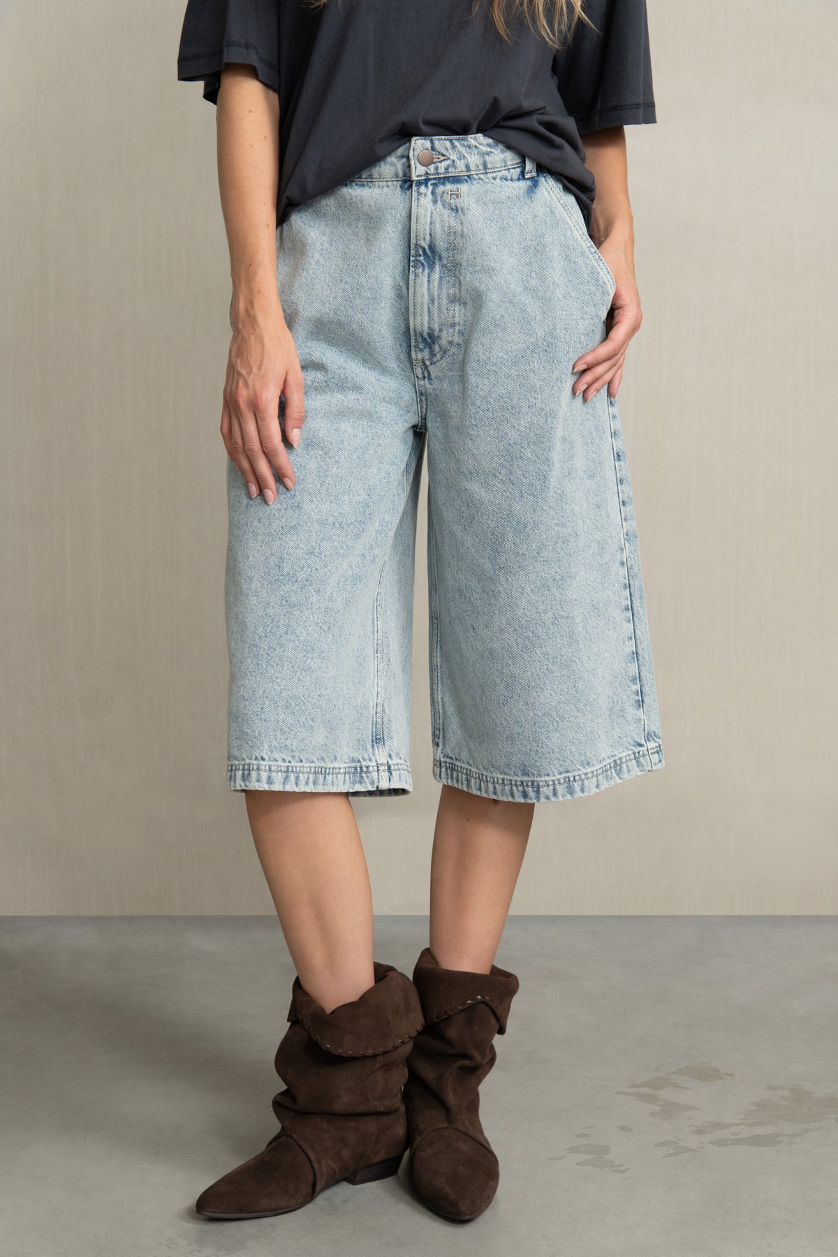 DORY SHORTS BLEACHED DENIM