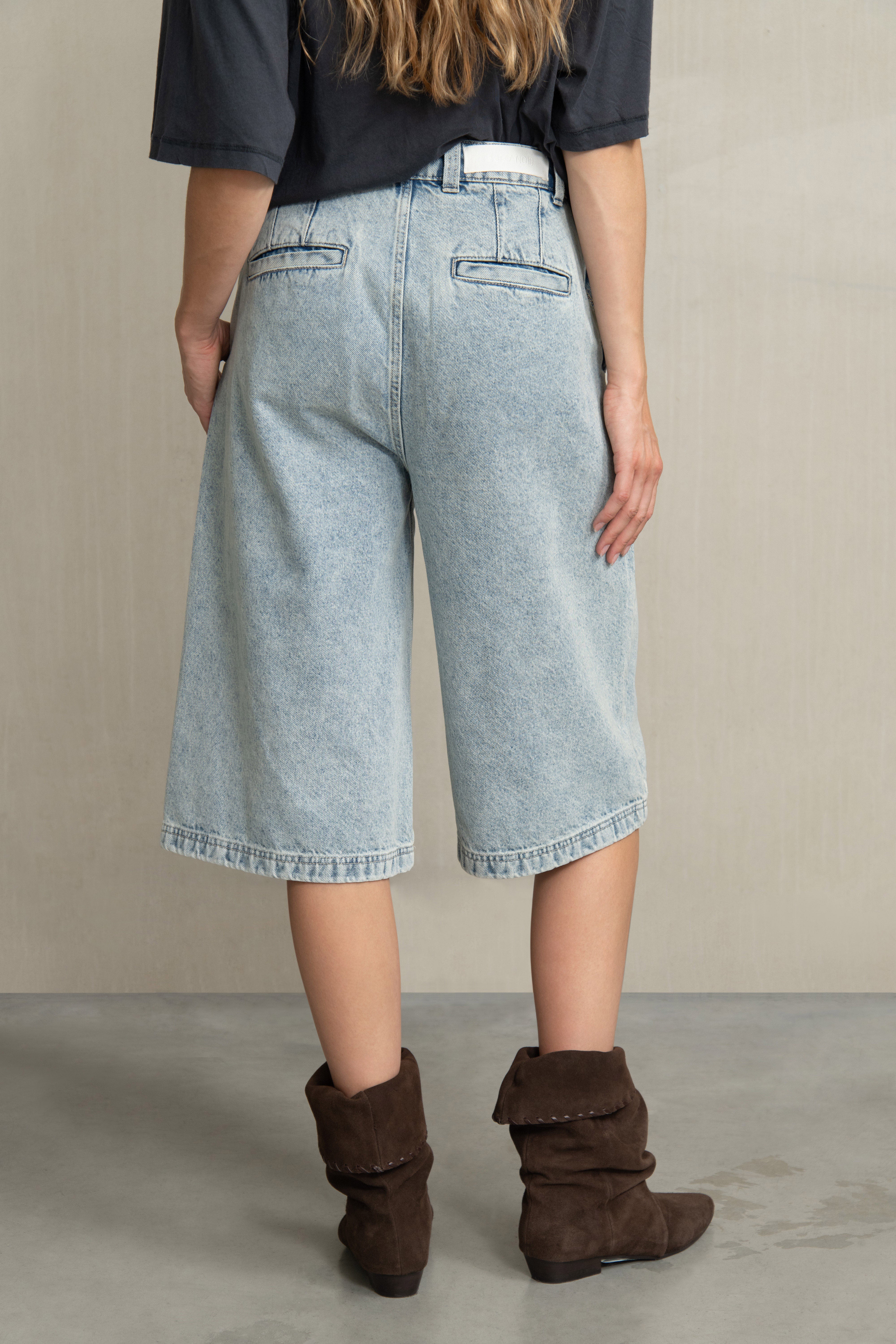 DORY SHORTS BLEACHED DENIM