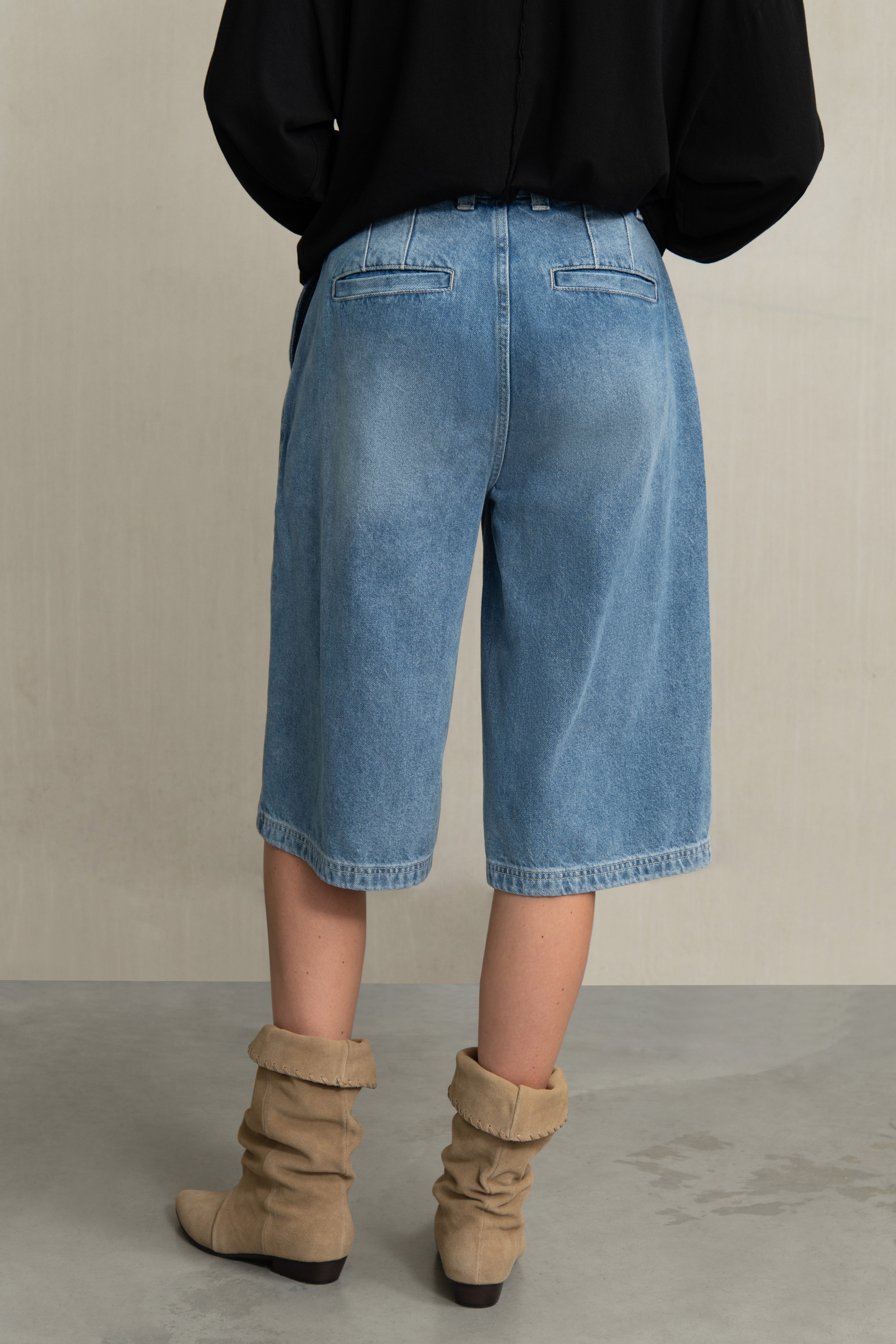 DORY SHORTS STONEWASHED DENIM