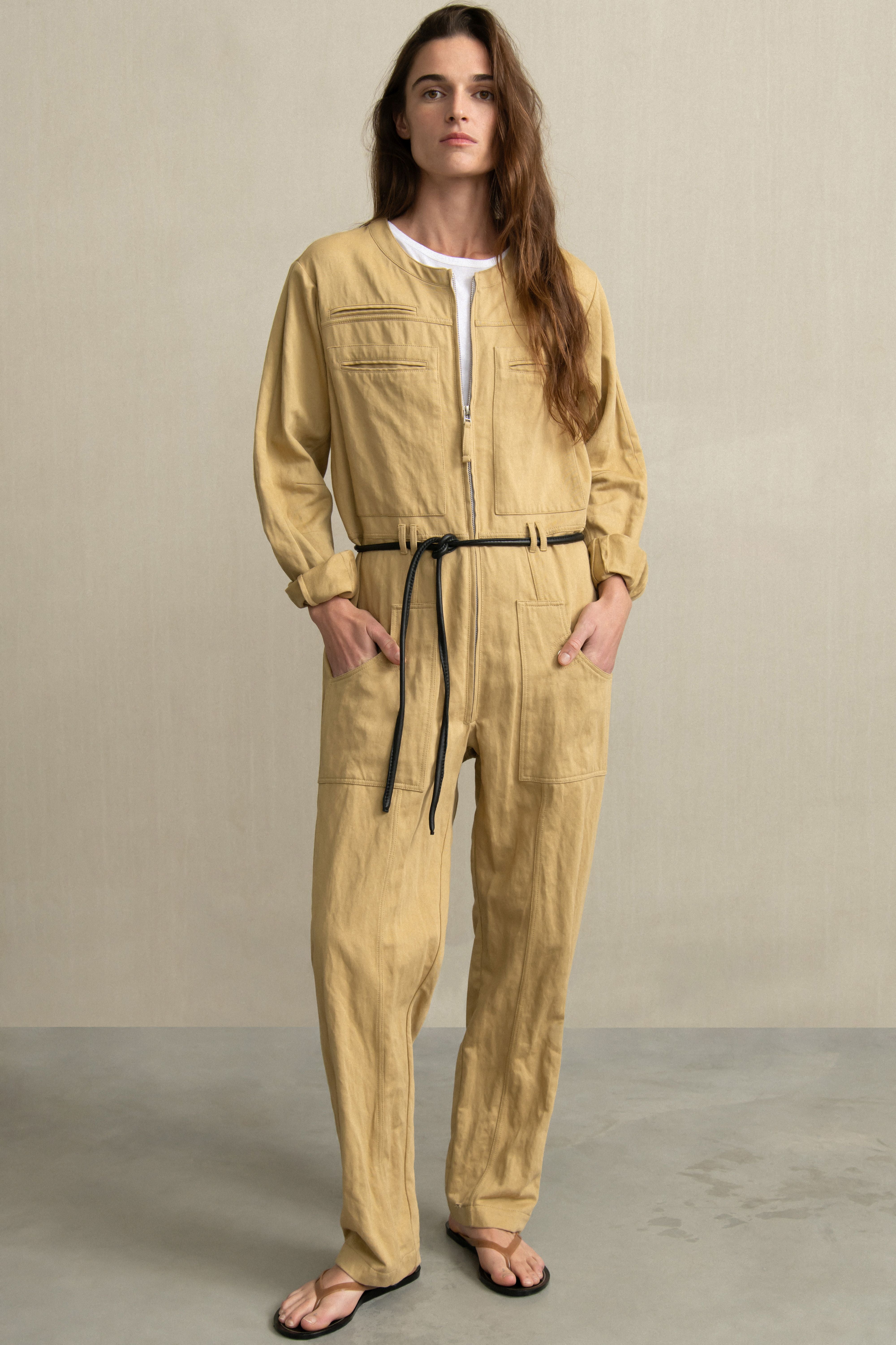 HAILY JUMPSUIT CAMEL - HUMANOID