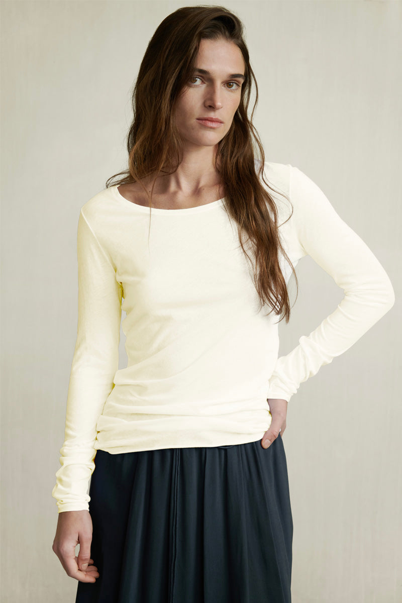 HANYA TEE LIGHT YELLOW - HUMANOID