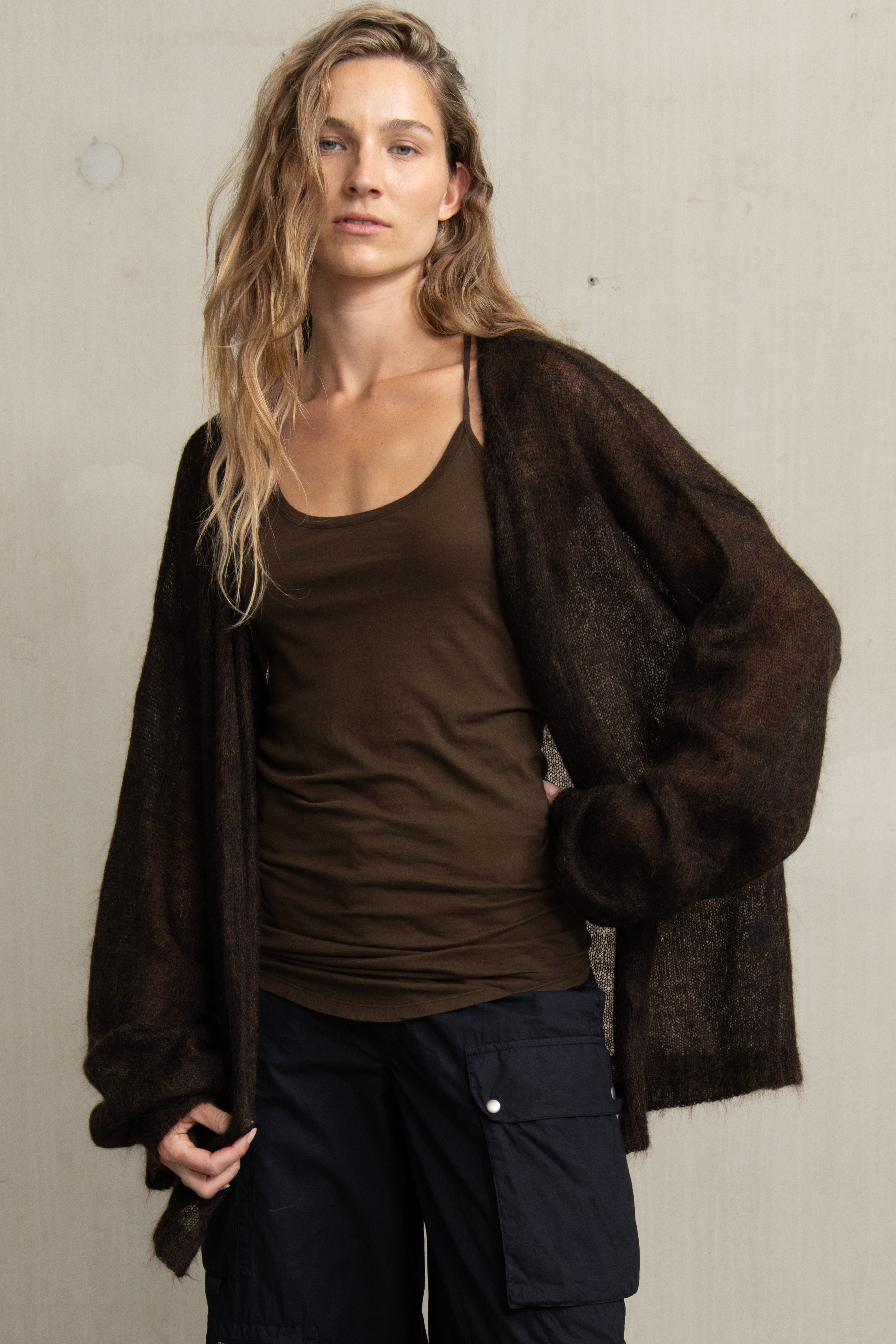 MAYA KNIT BROWN MIX
