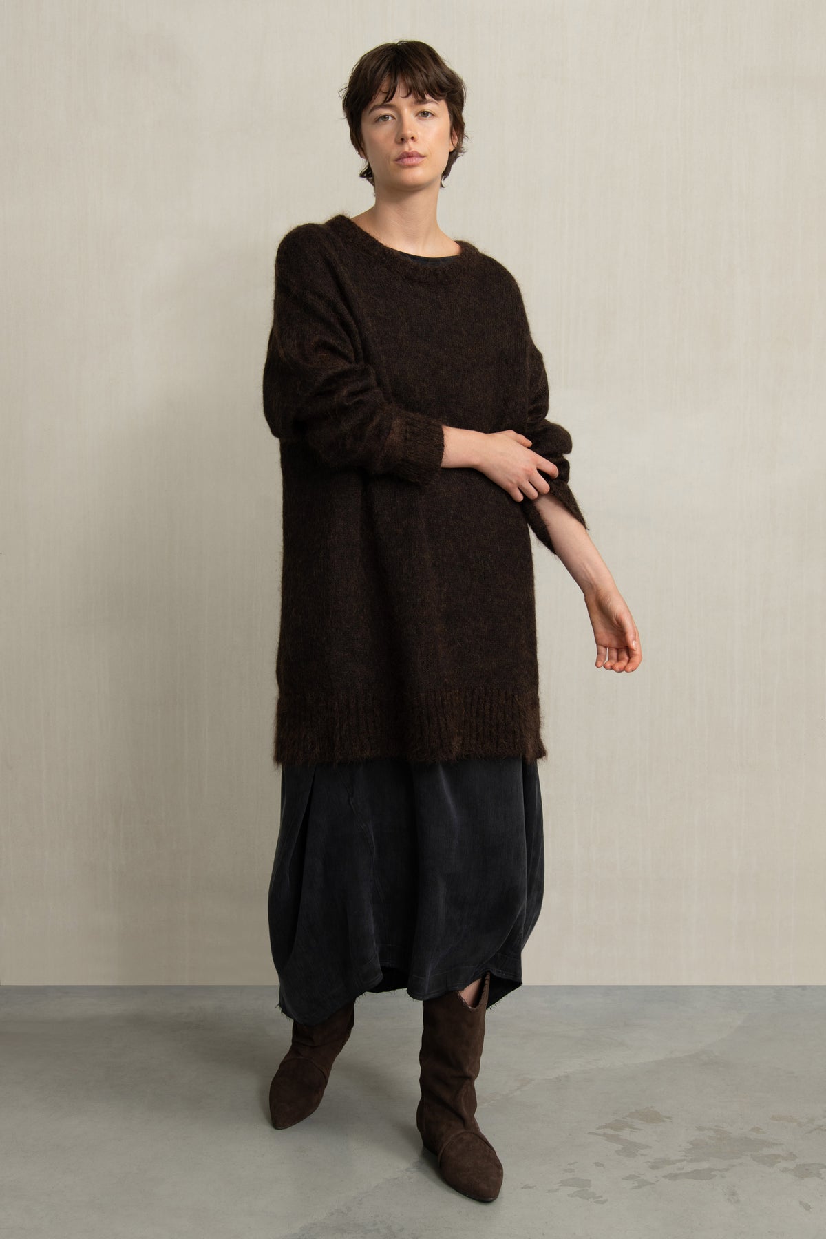 MIEK KNIT BROWN MIX