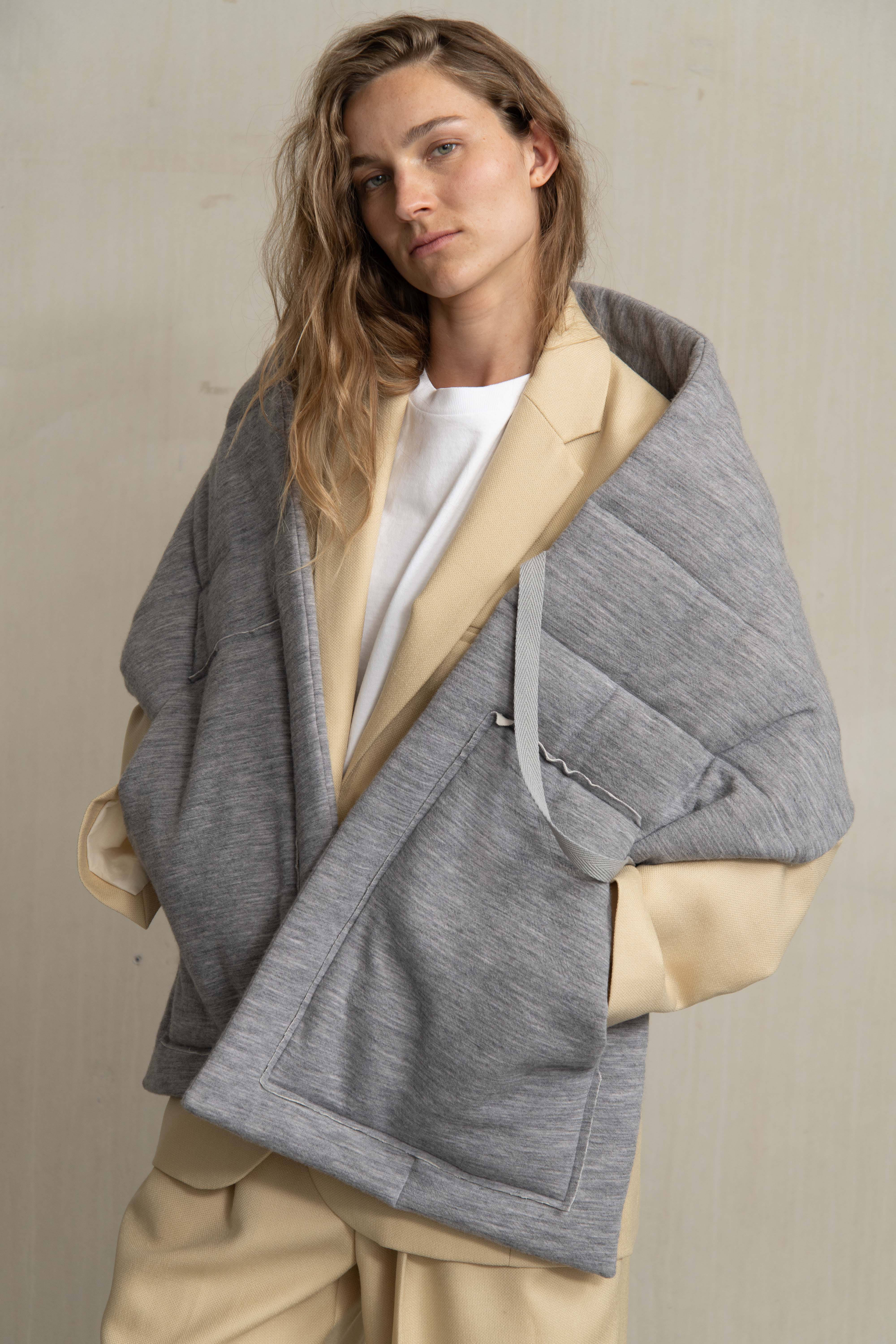 PIEN WRAPS GREY MELANGE