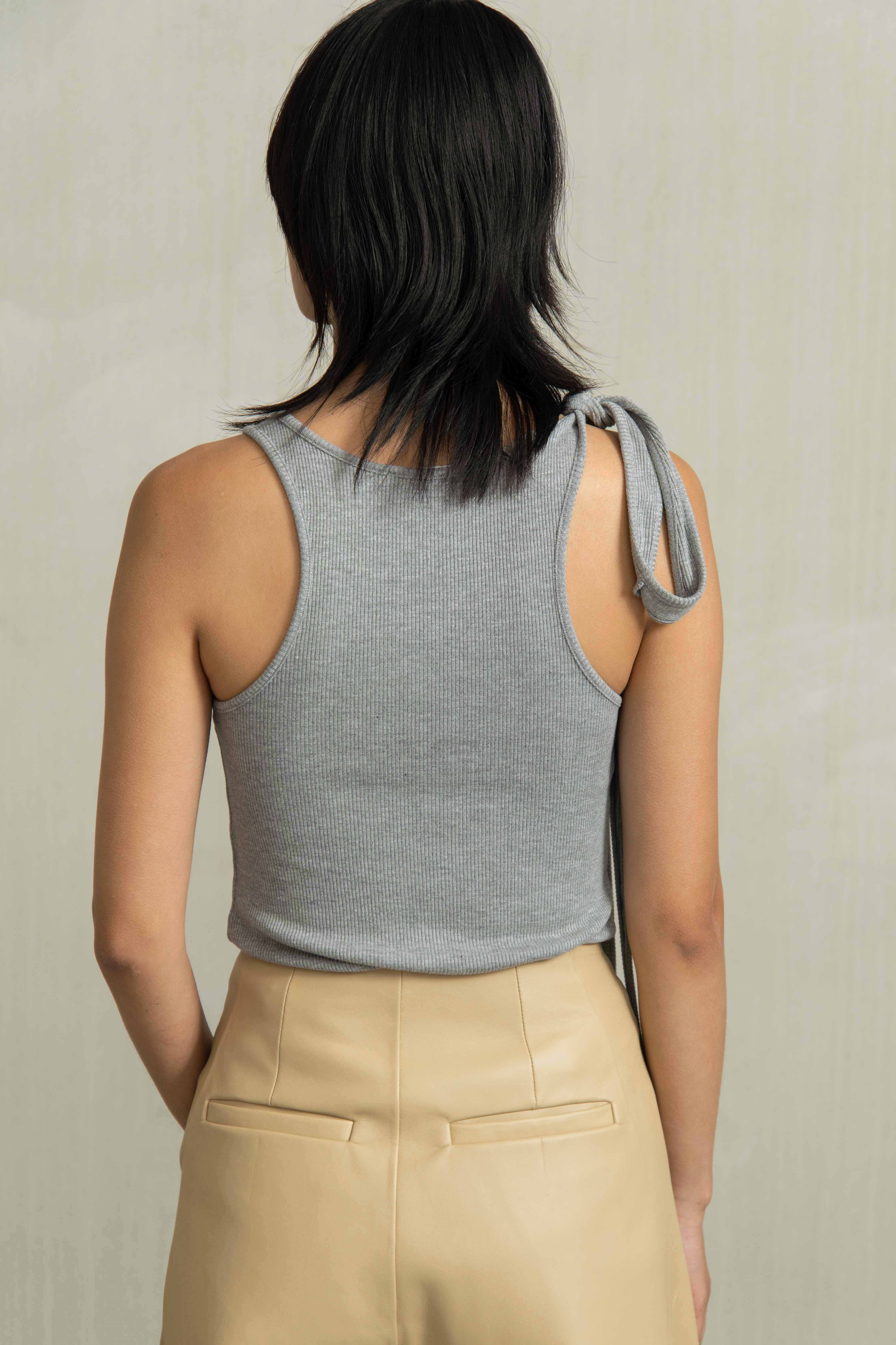 RIA TEE GREY MELANGE - HUMANOID