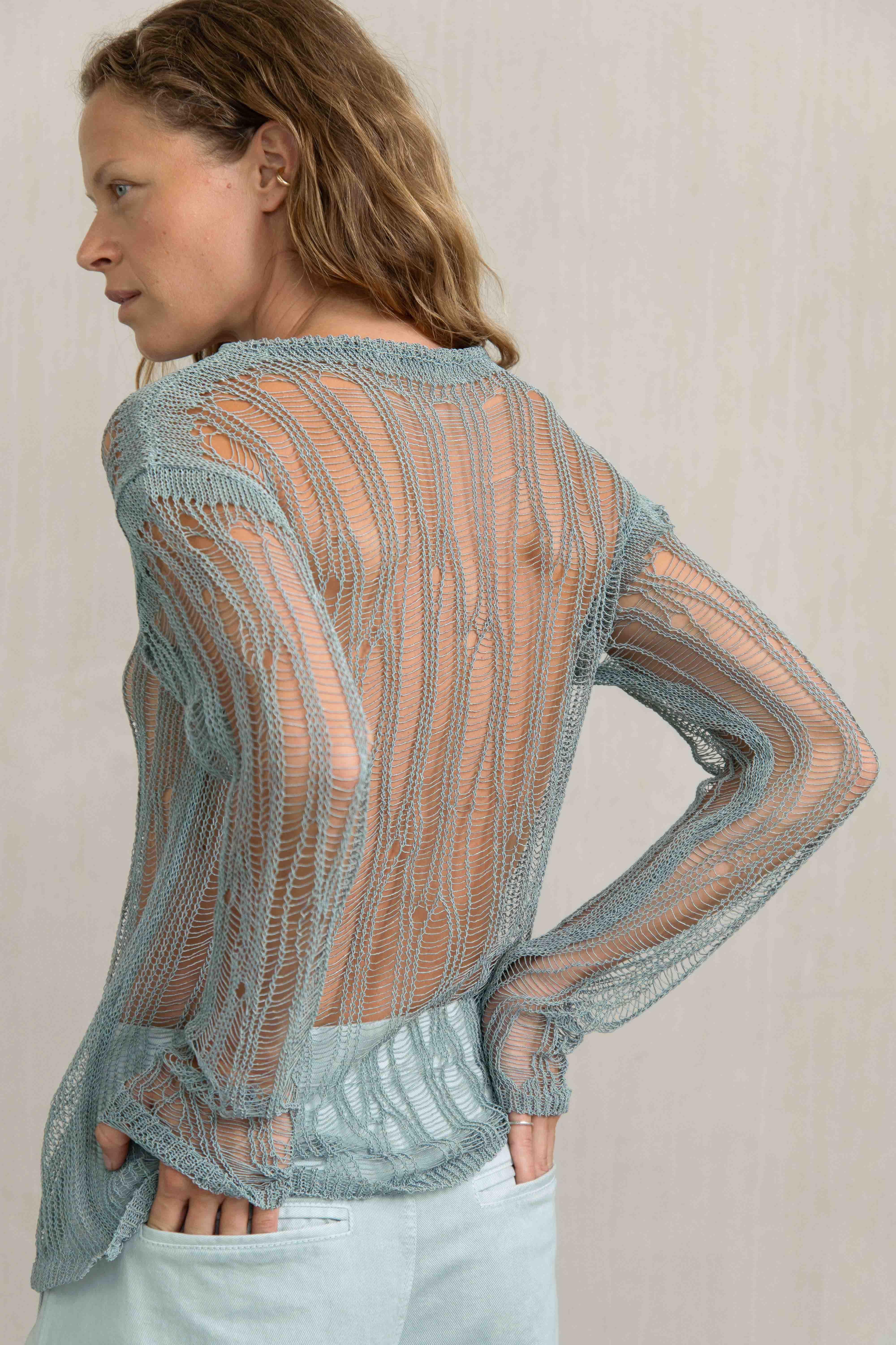 THIARA KNIT TEAL - HUMANOID