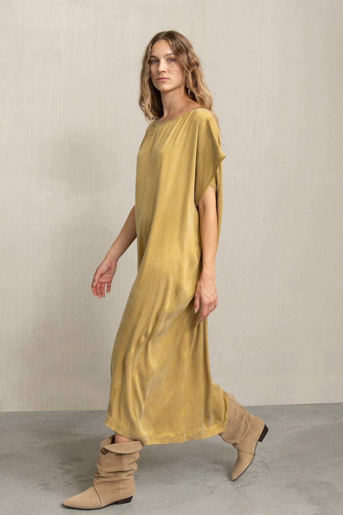 TOVE DRESS MUSTARD