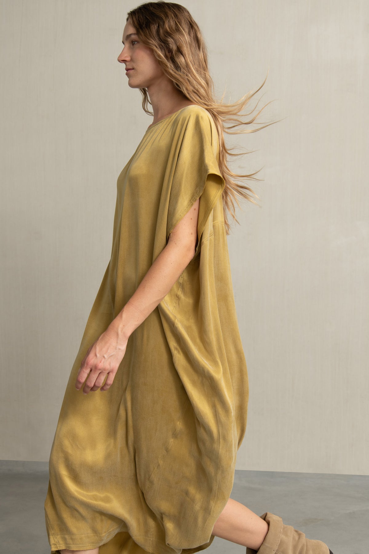 TOVE DRESS MUSTARD