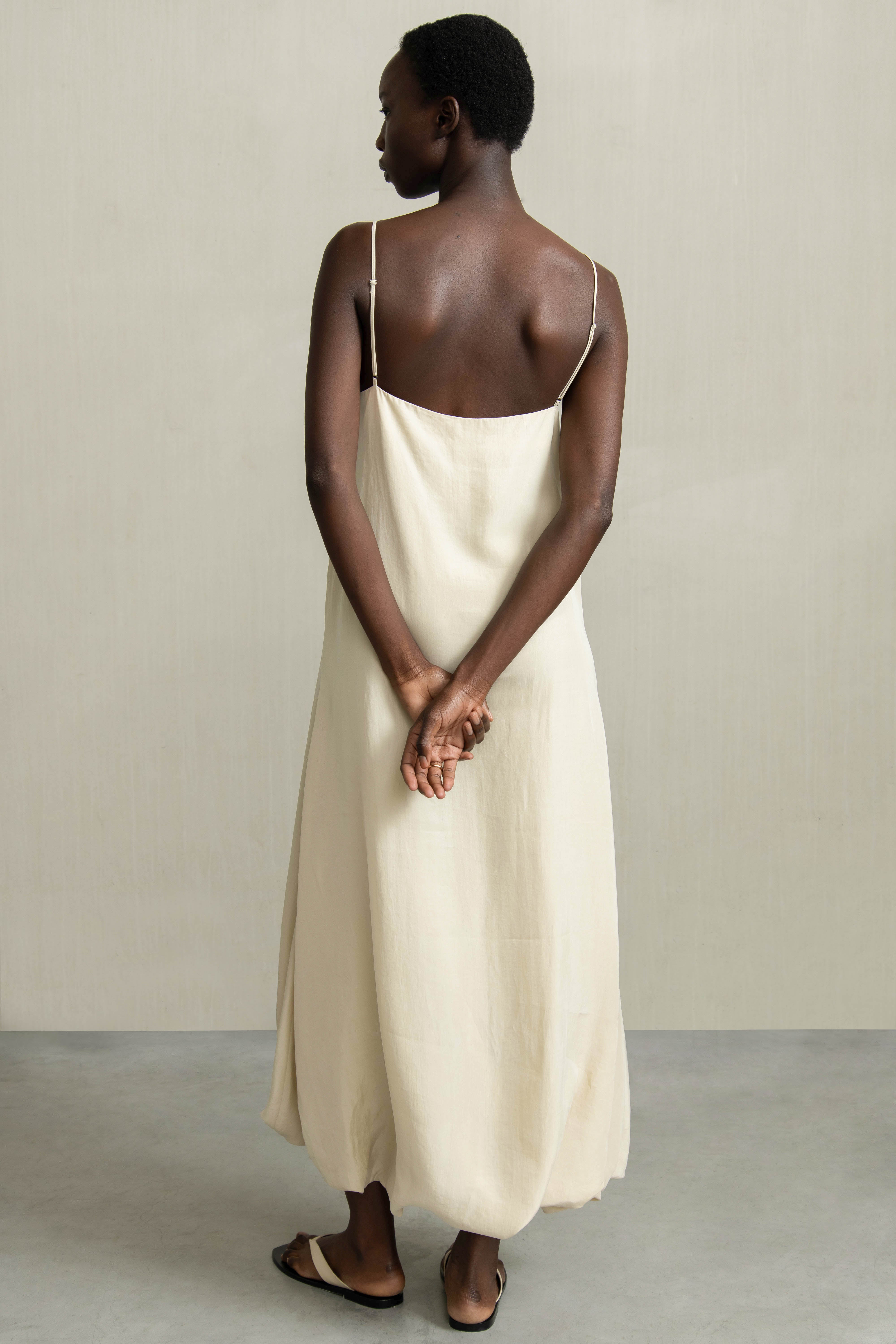 WHITLEY DRESS BEIGE - HUMANOID