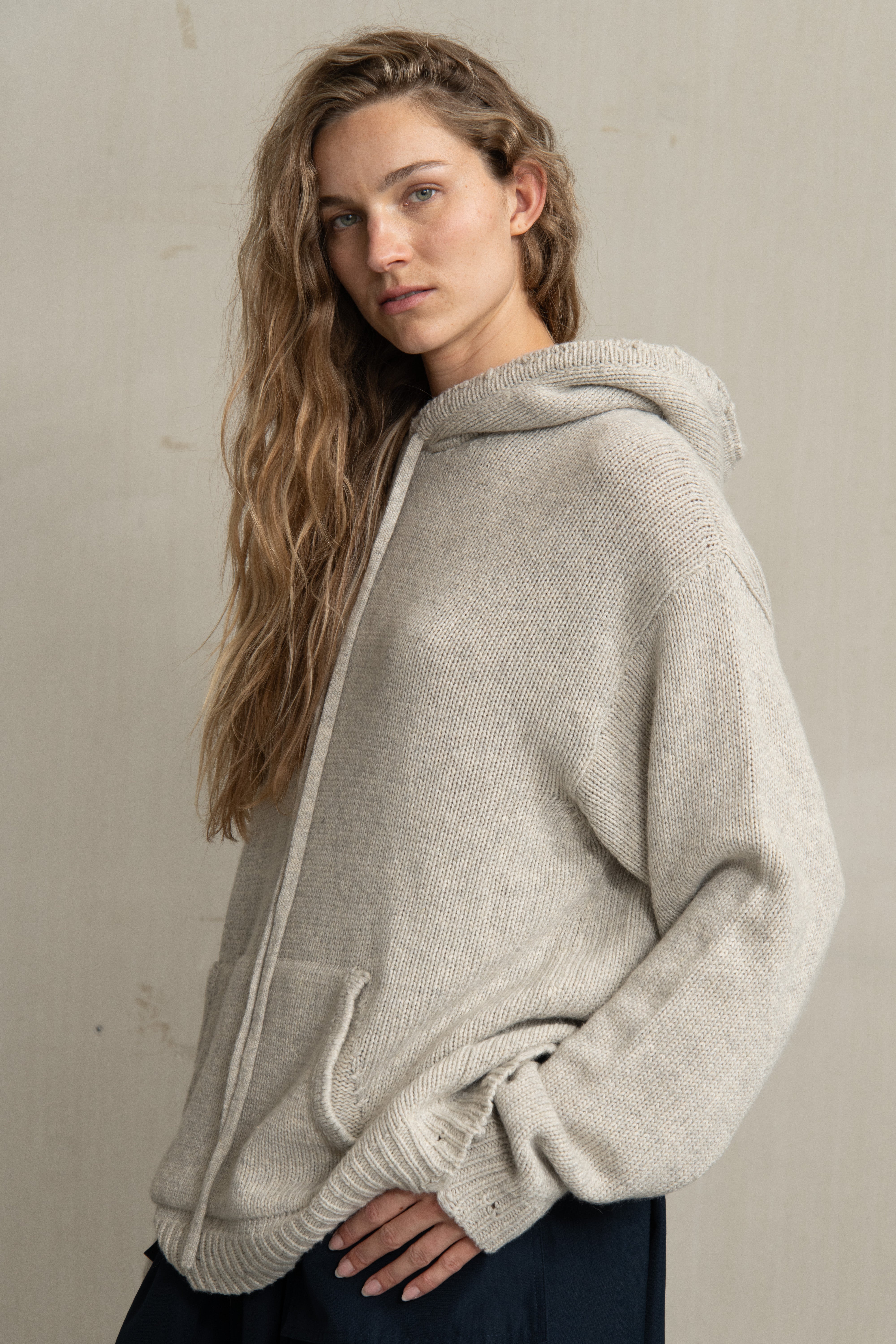 WILLY KNIT BEIGE MELANGE - HUMANOID