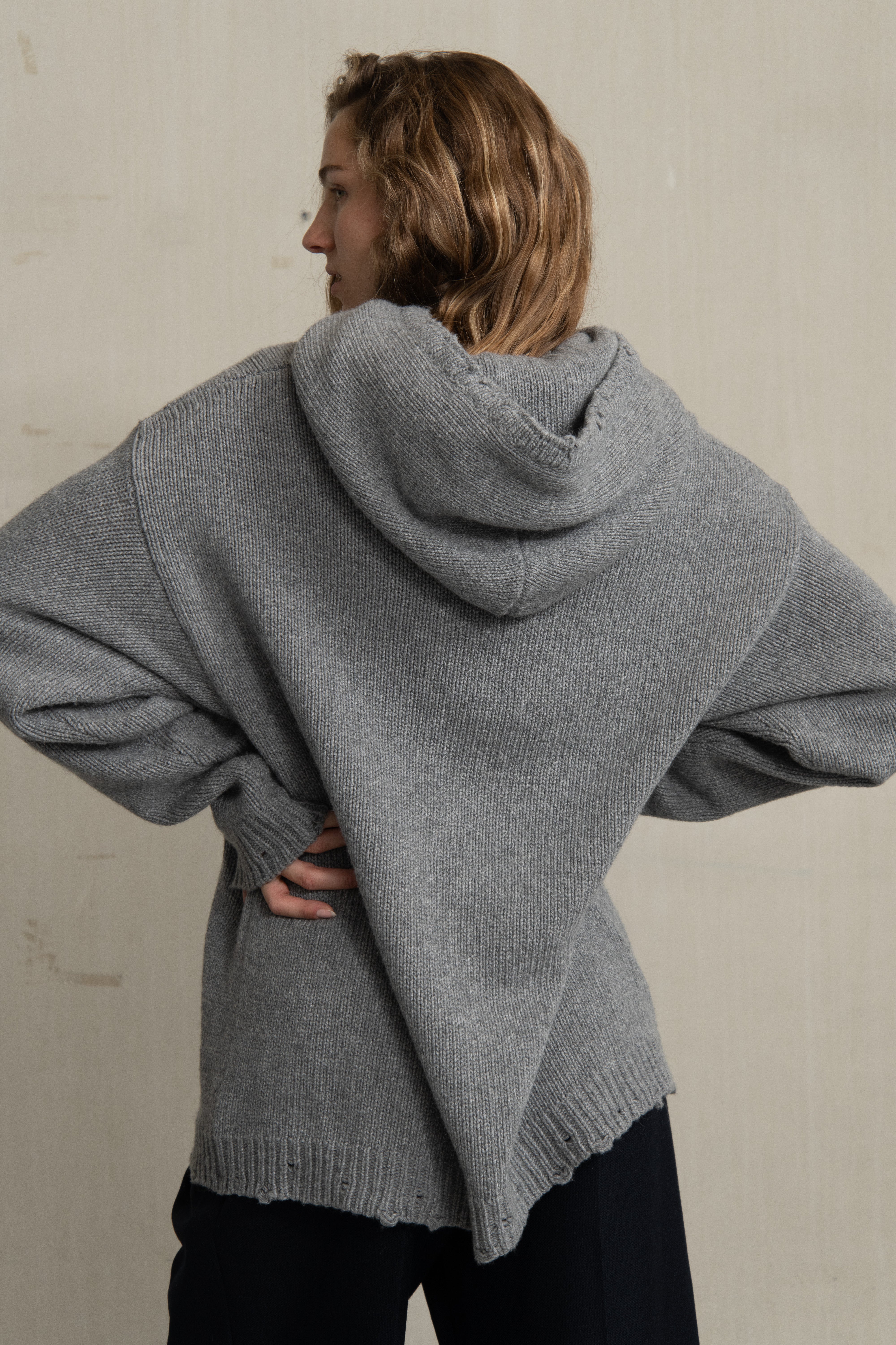 WILLY KNIT GREY MELANGE - HUMANOID