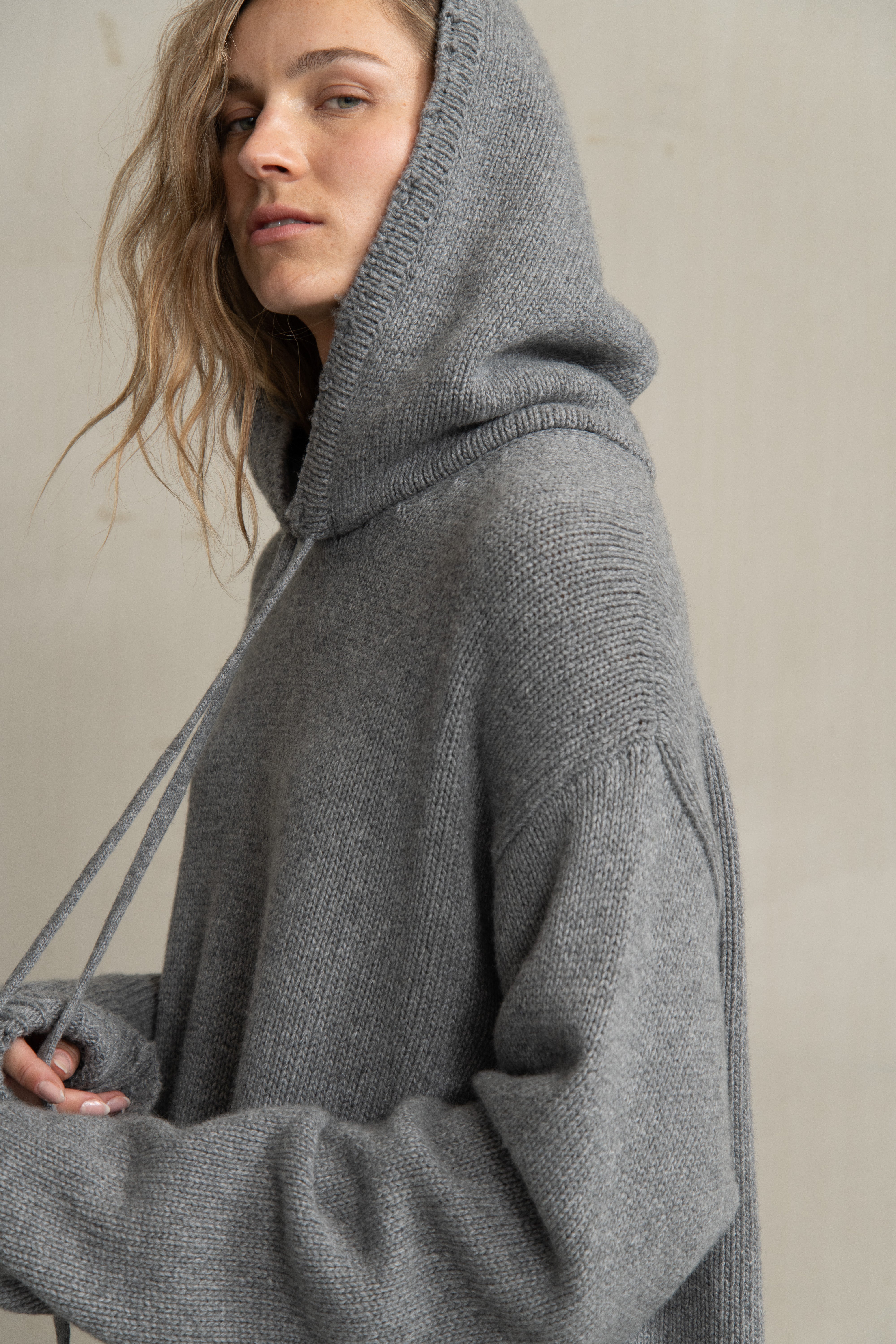 WILLY KNIT GREY MELANGE - HUMANOID