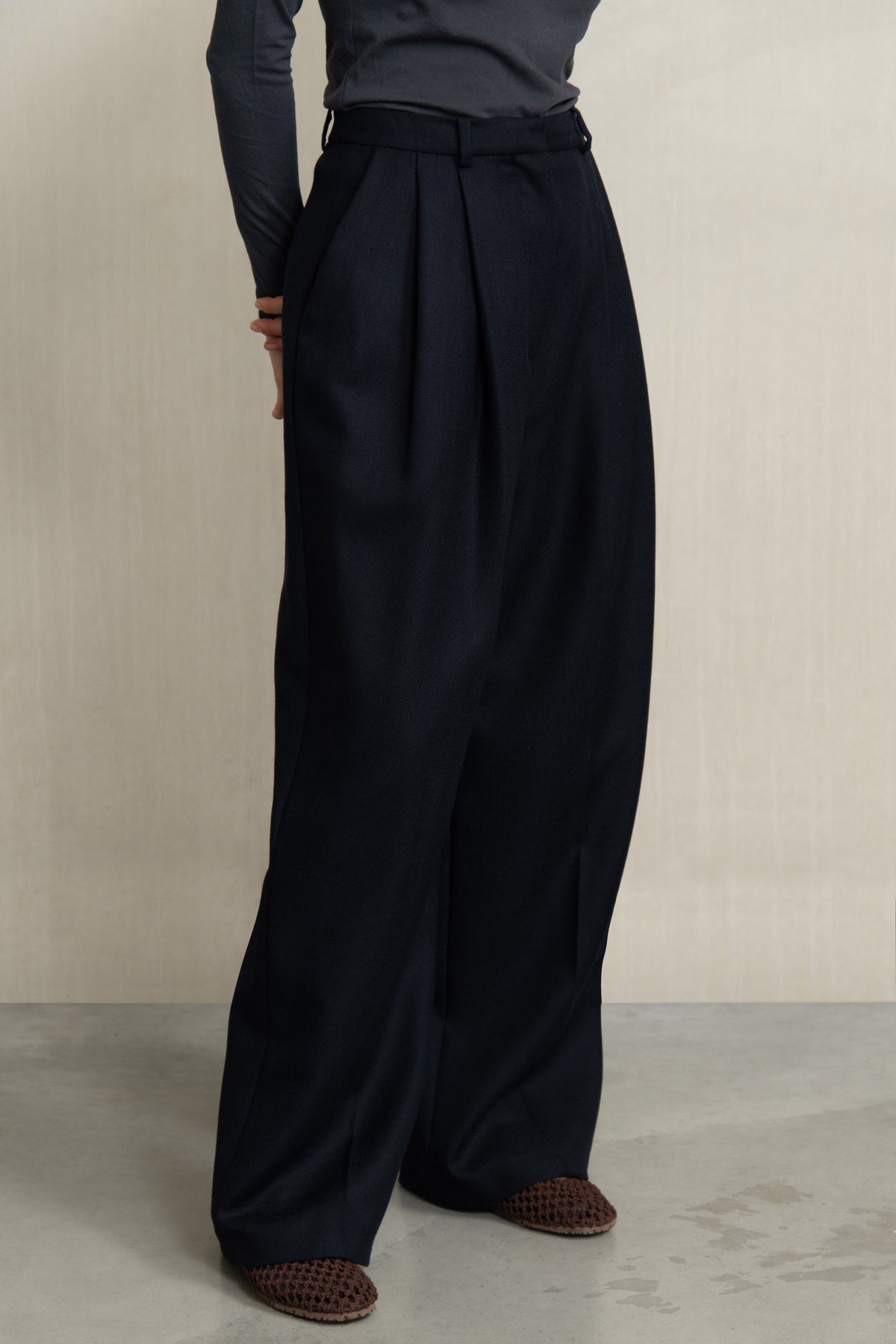 WIMI TROUSERS NAVY