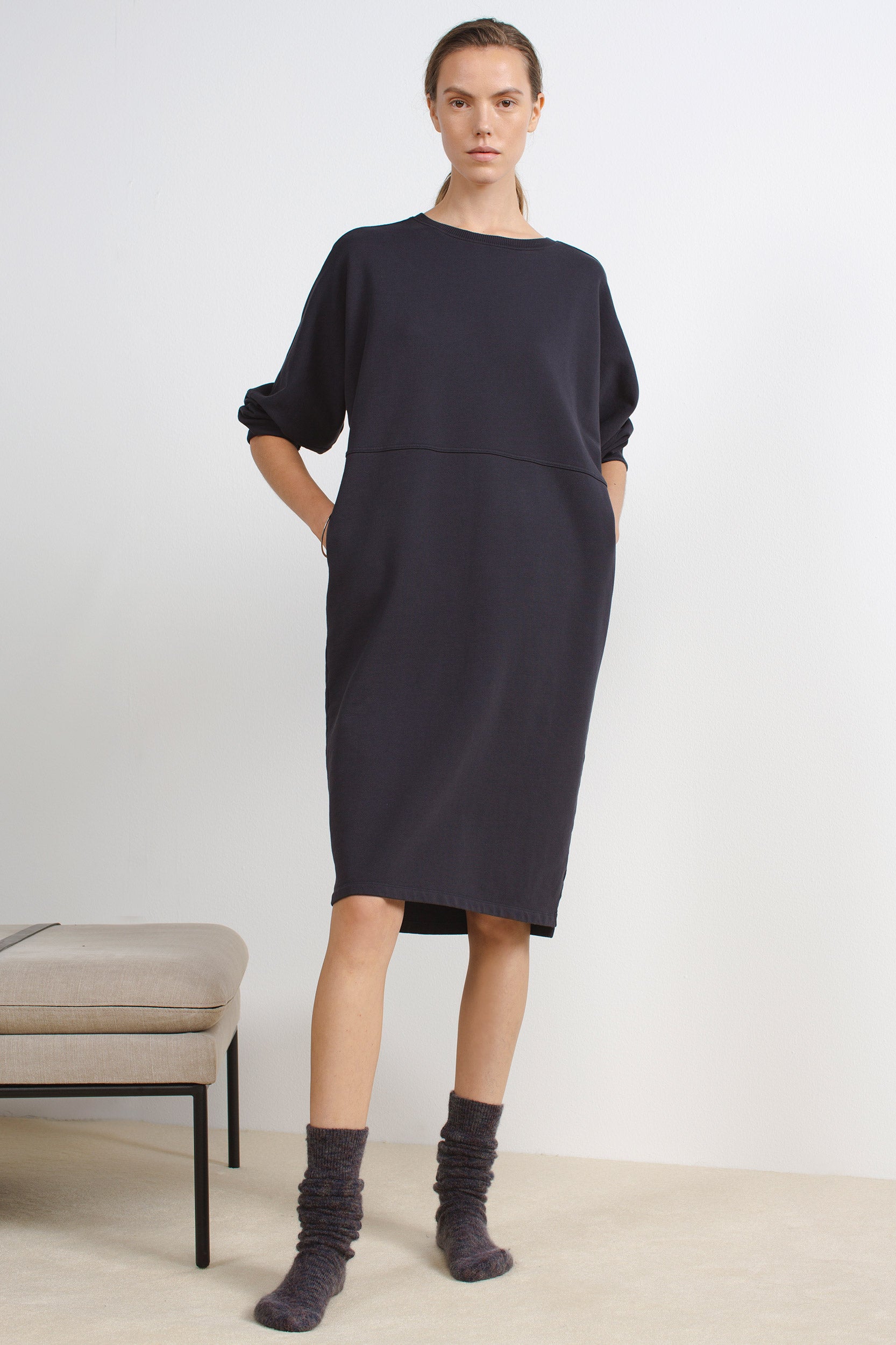 HESSE DRESS BLACKISH - HUMANOID