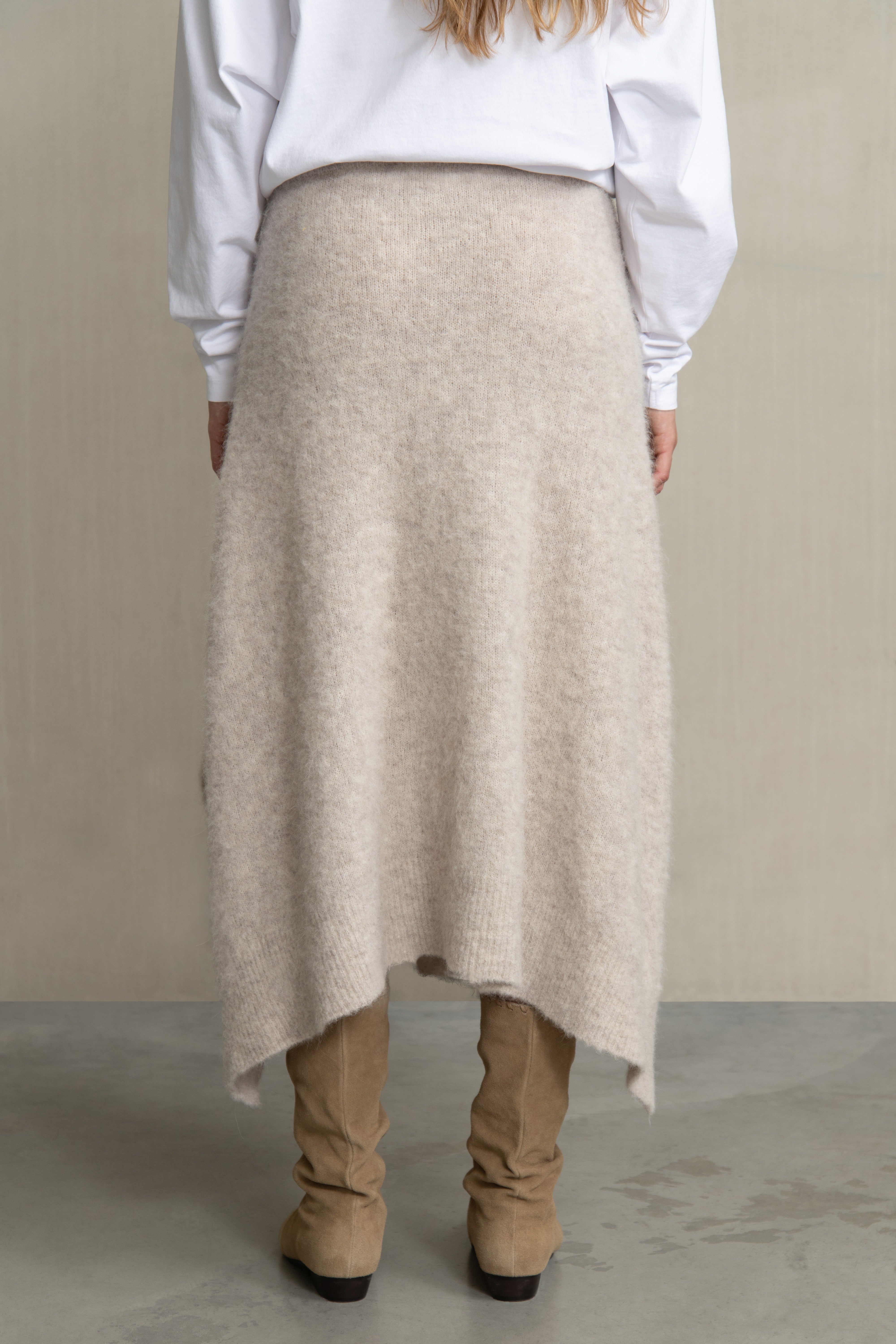 ABEL SKIRT BEIGE MELANGE