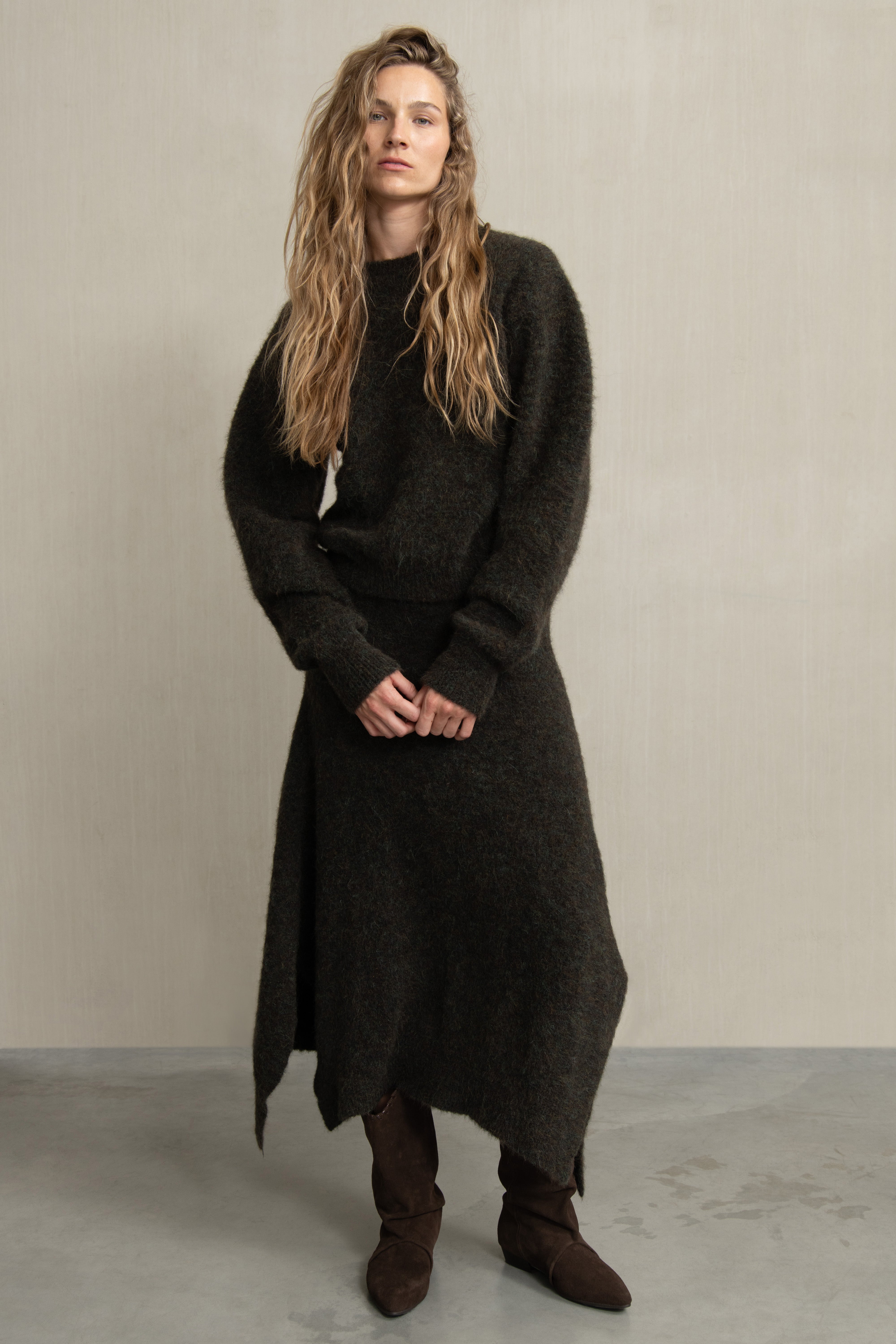 ABEL SKIRT BROWN MIX