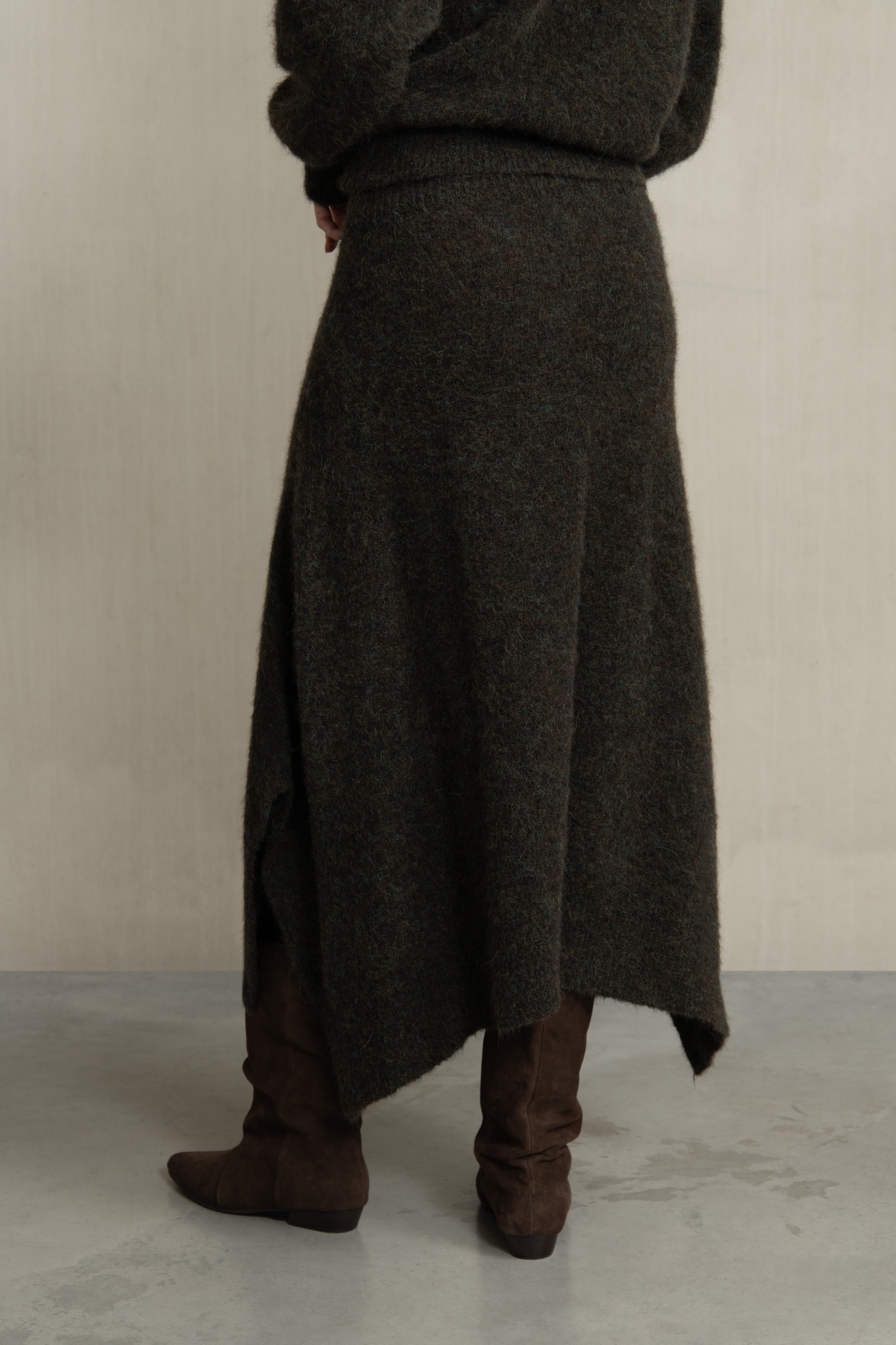 ABEL SKIRT BROWN MIX