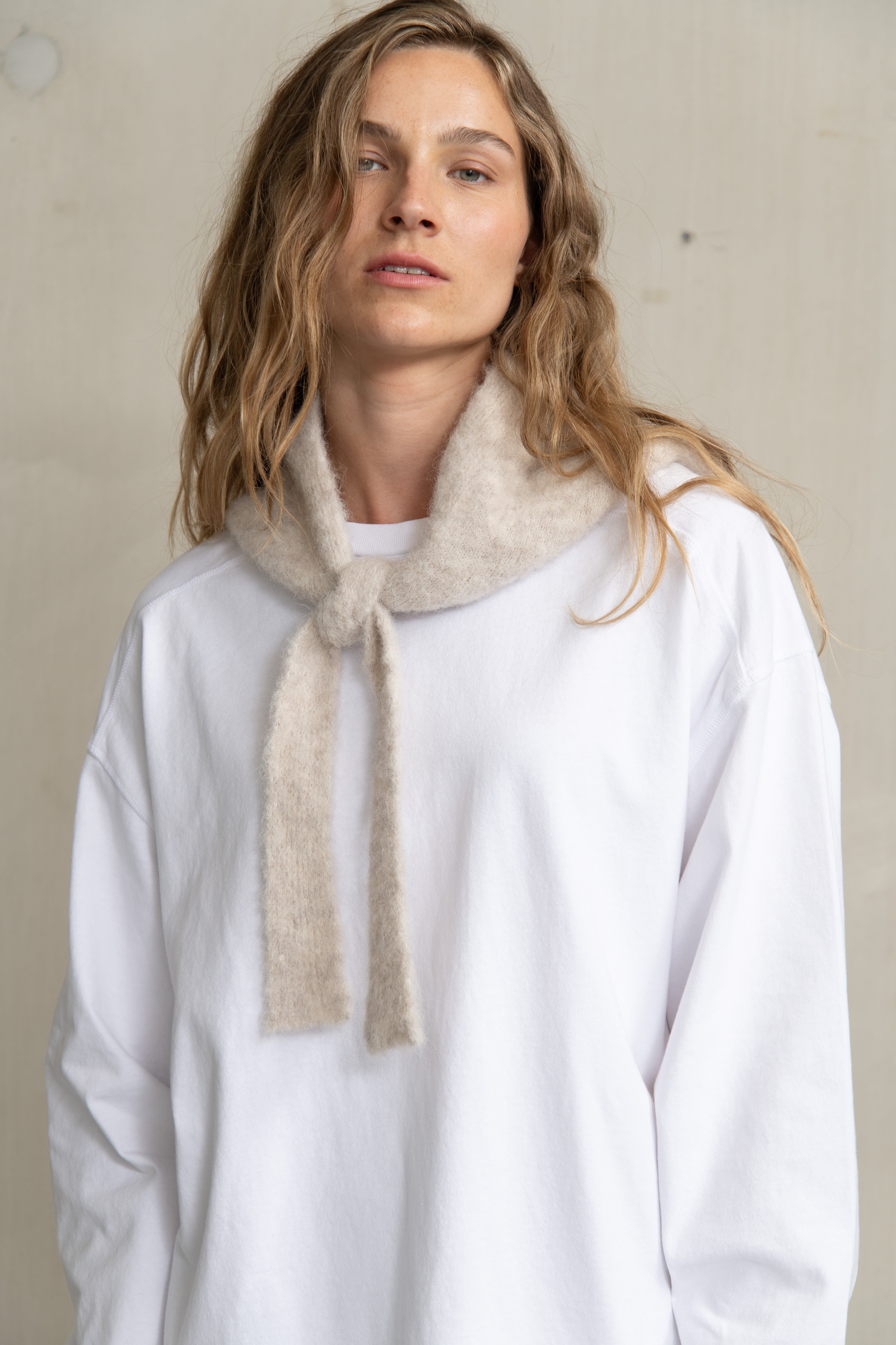 ALTO SCARF BEIGE MELANGE - HUMANOID