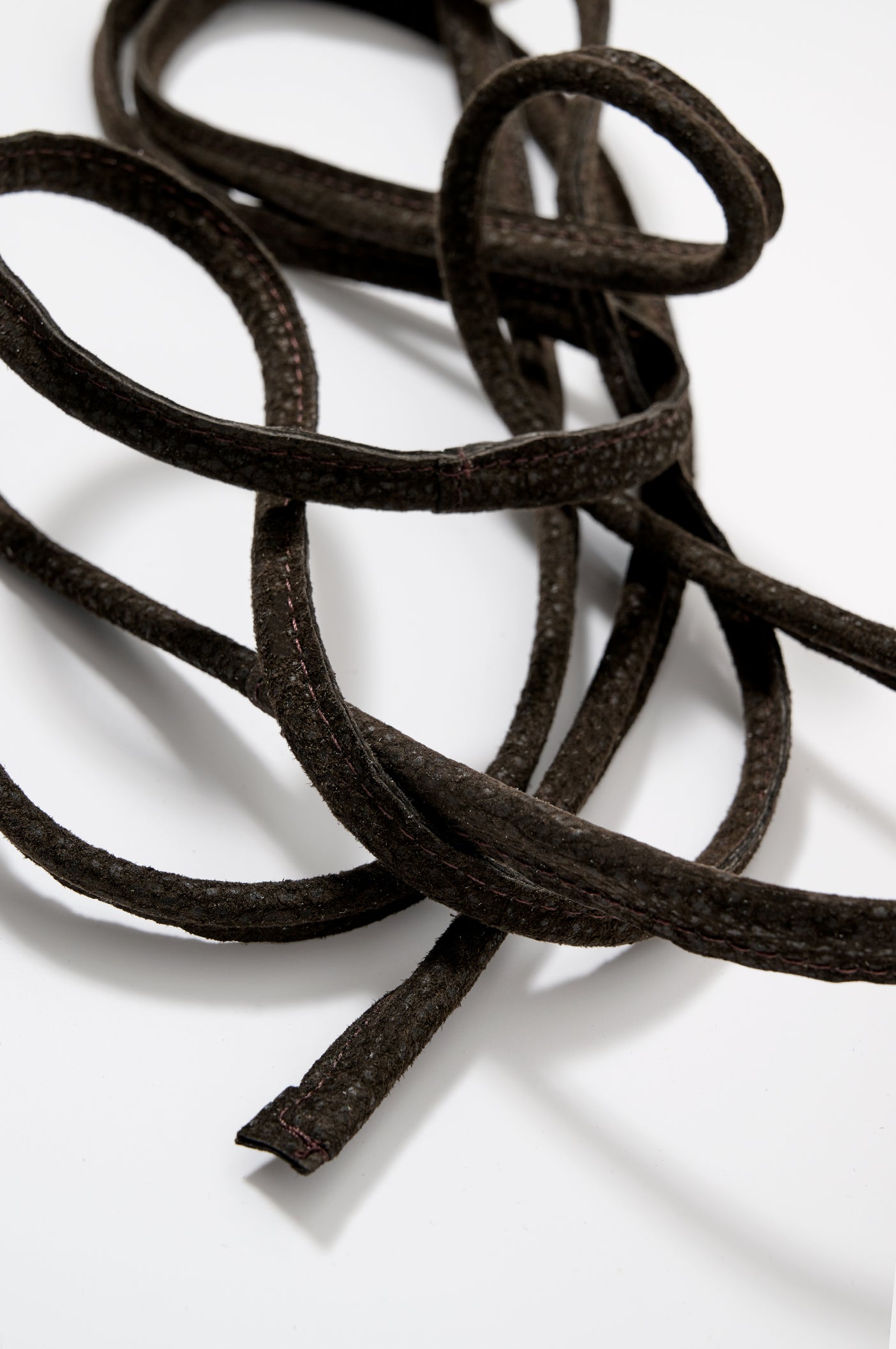 BEAMER BELT LONG DARK BROWN - HUMANOID