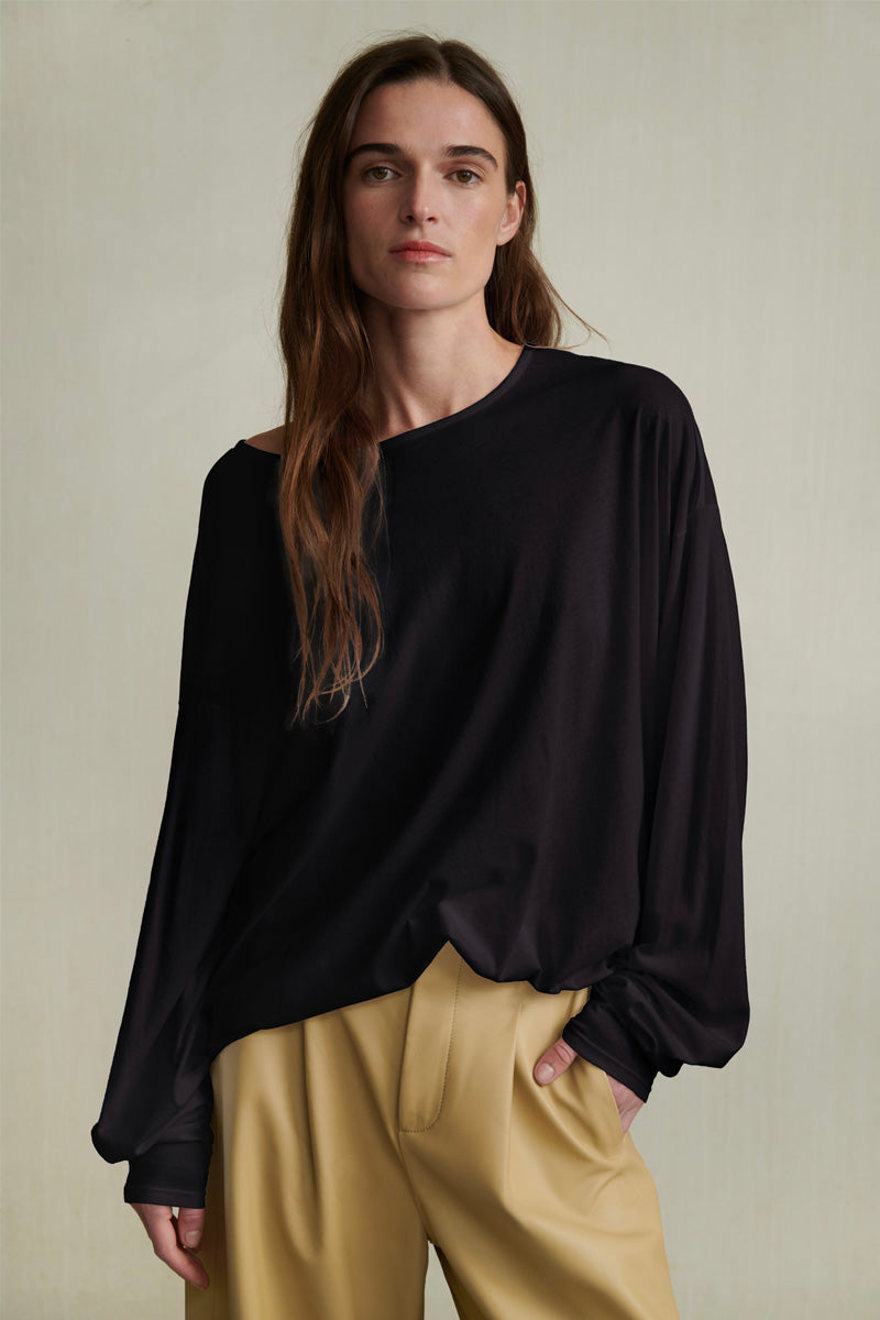 BEATA TEE BLACKISH - HUMANOID