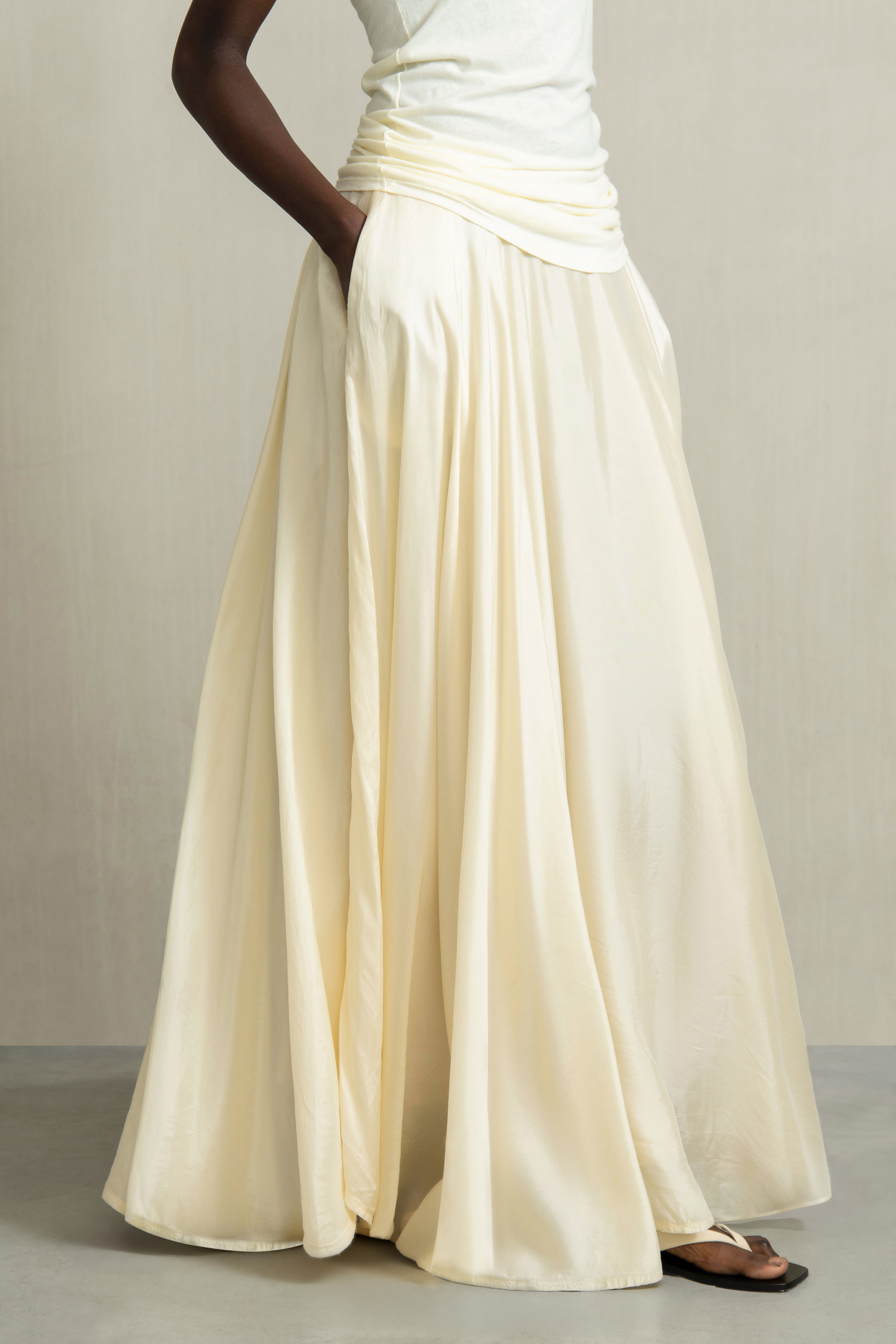 BENITA SKIRT LIGHT YELLOW - HUMANOID