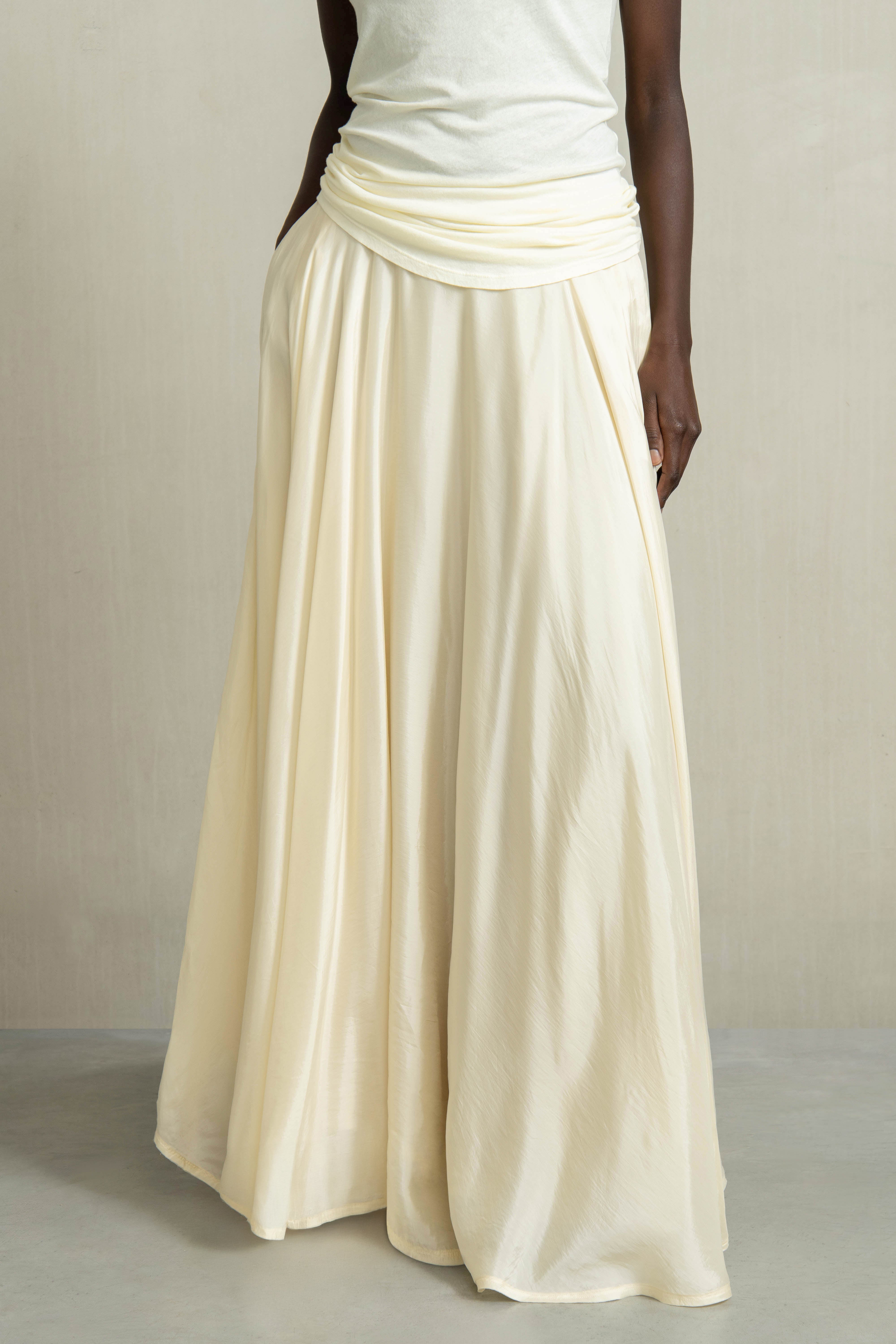 BENITA SKIRT LIGHT YELLOW - HUMANOID