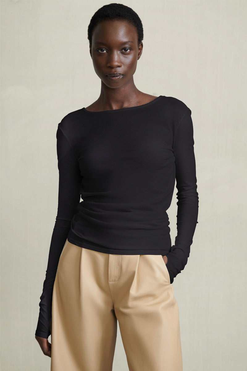 BLANCA TEE BLACKISH - HUMANOID