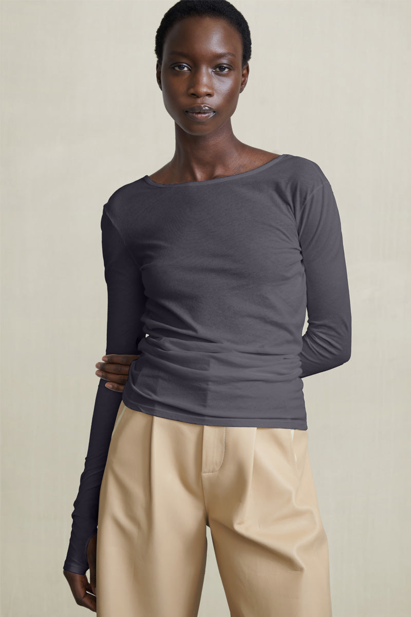 BLANCA TEE GRAPHITE - HUMANOID