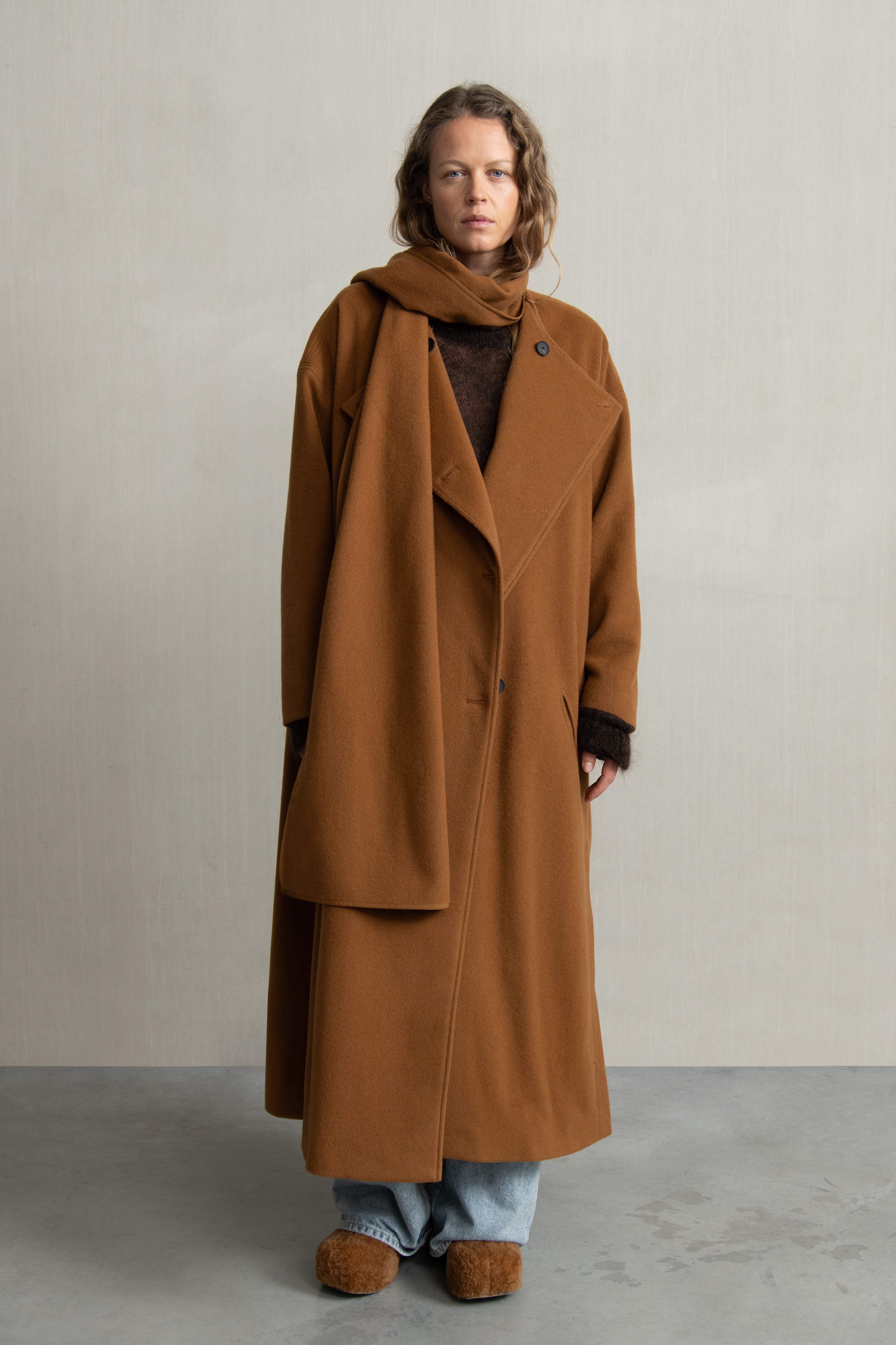 BRISA COAT TOBACCO - HUMANOID