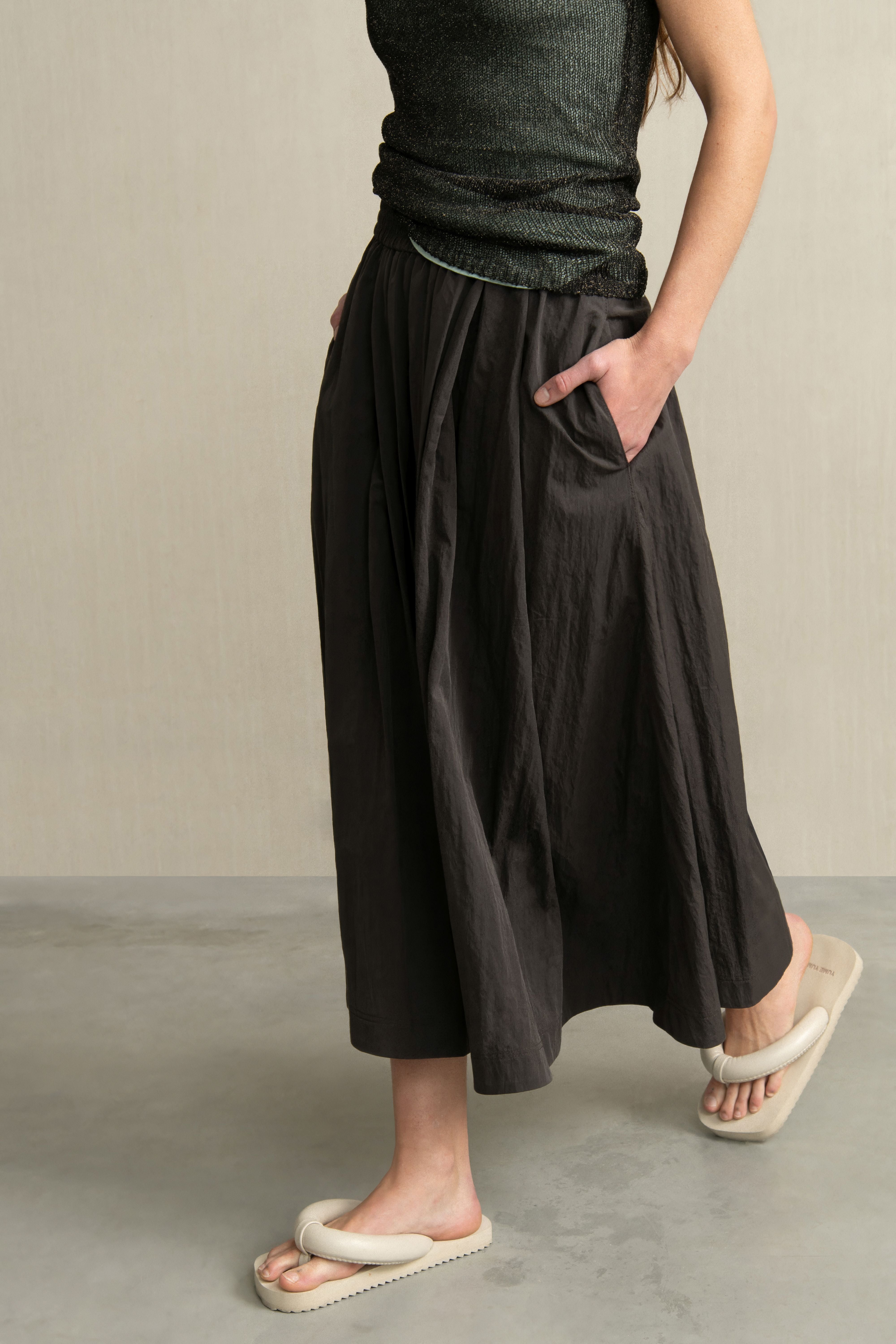 CHIA SKIRT DARK BROWN - HUMANOID