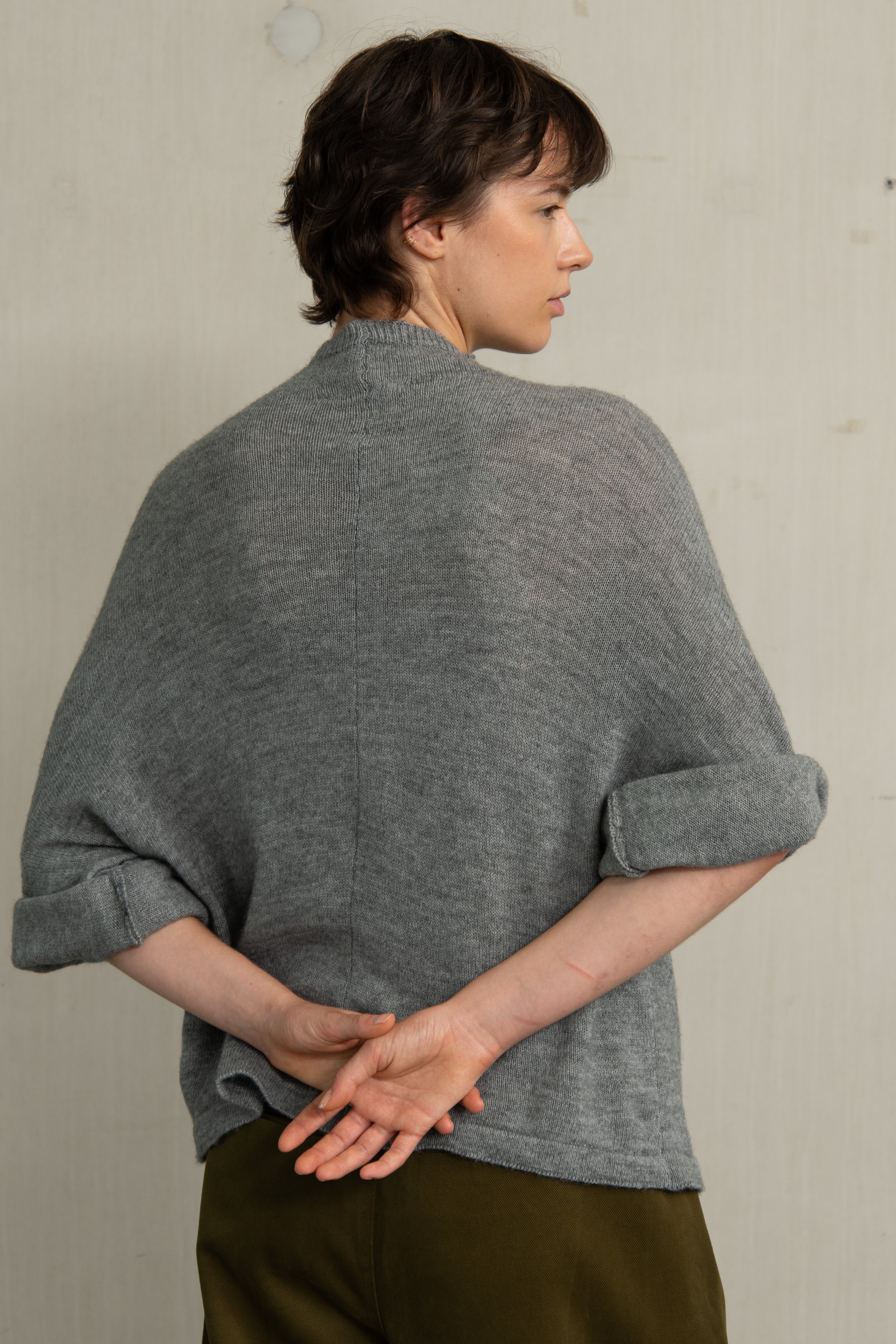 DIORA KNIT GREY MELANGE - HUMANOID