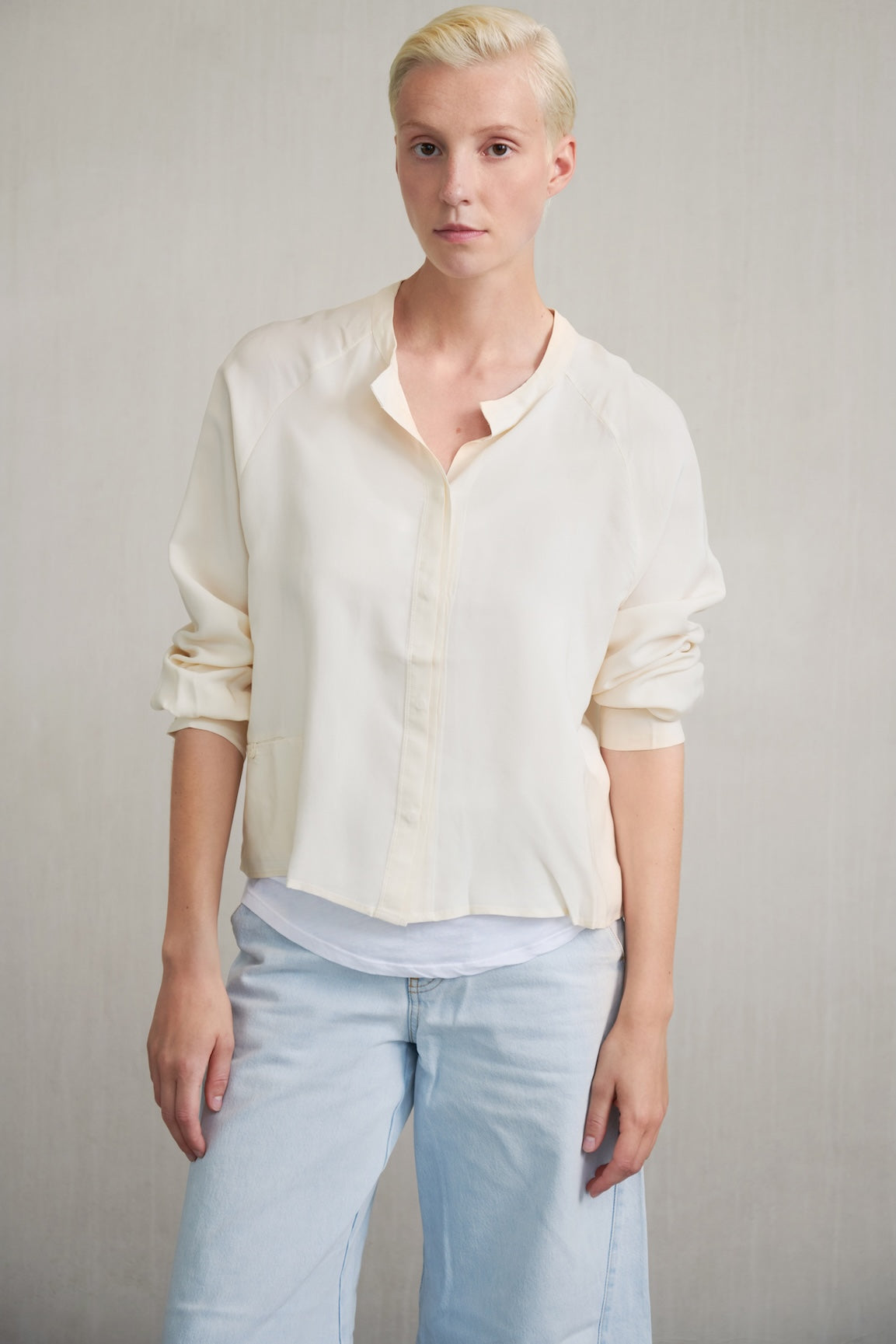 DIPLO BLOUSE OYSTER - HUMANOID