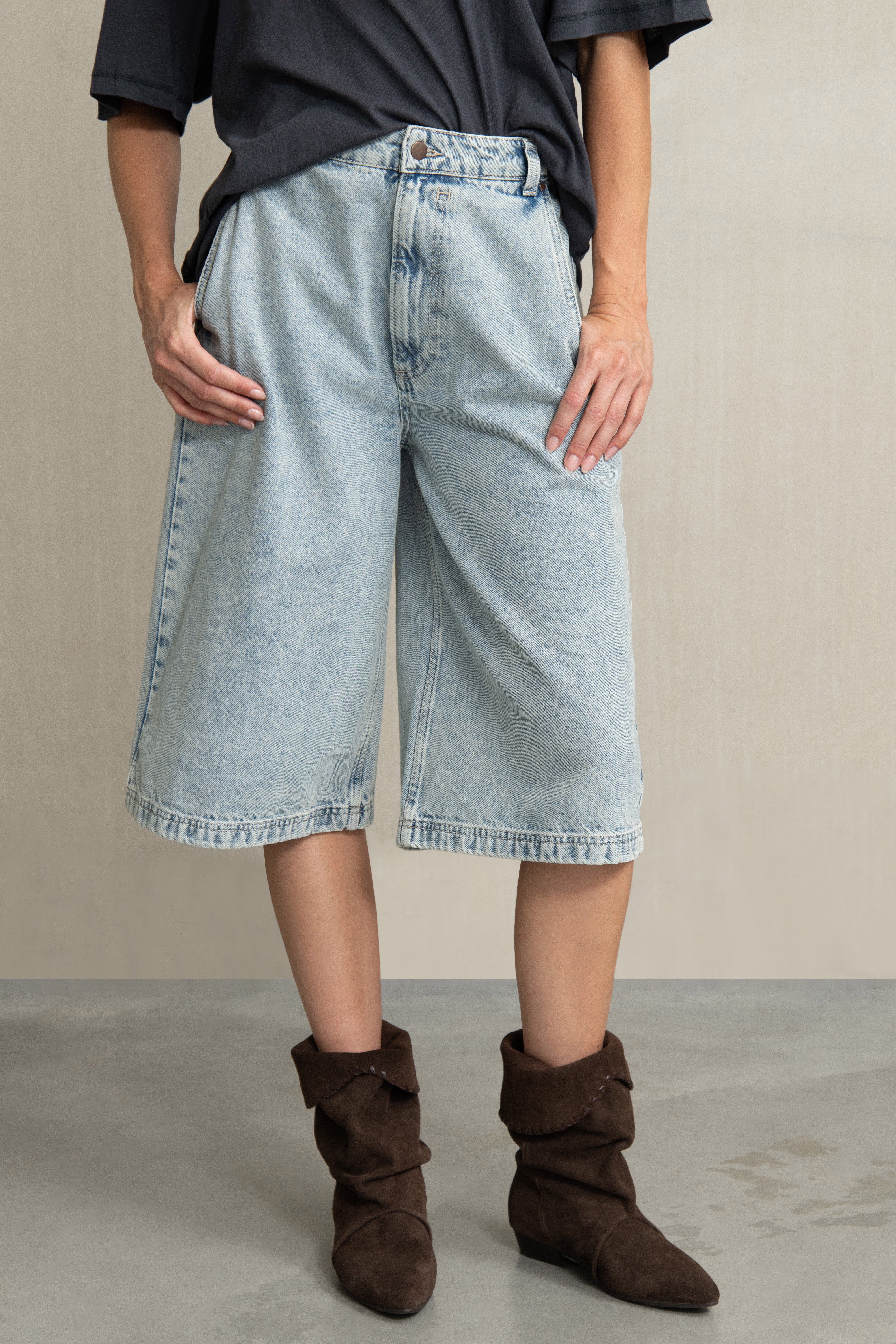DORY SHORTS BLEACHED DENIM