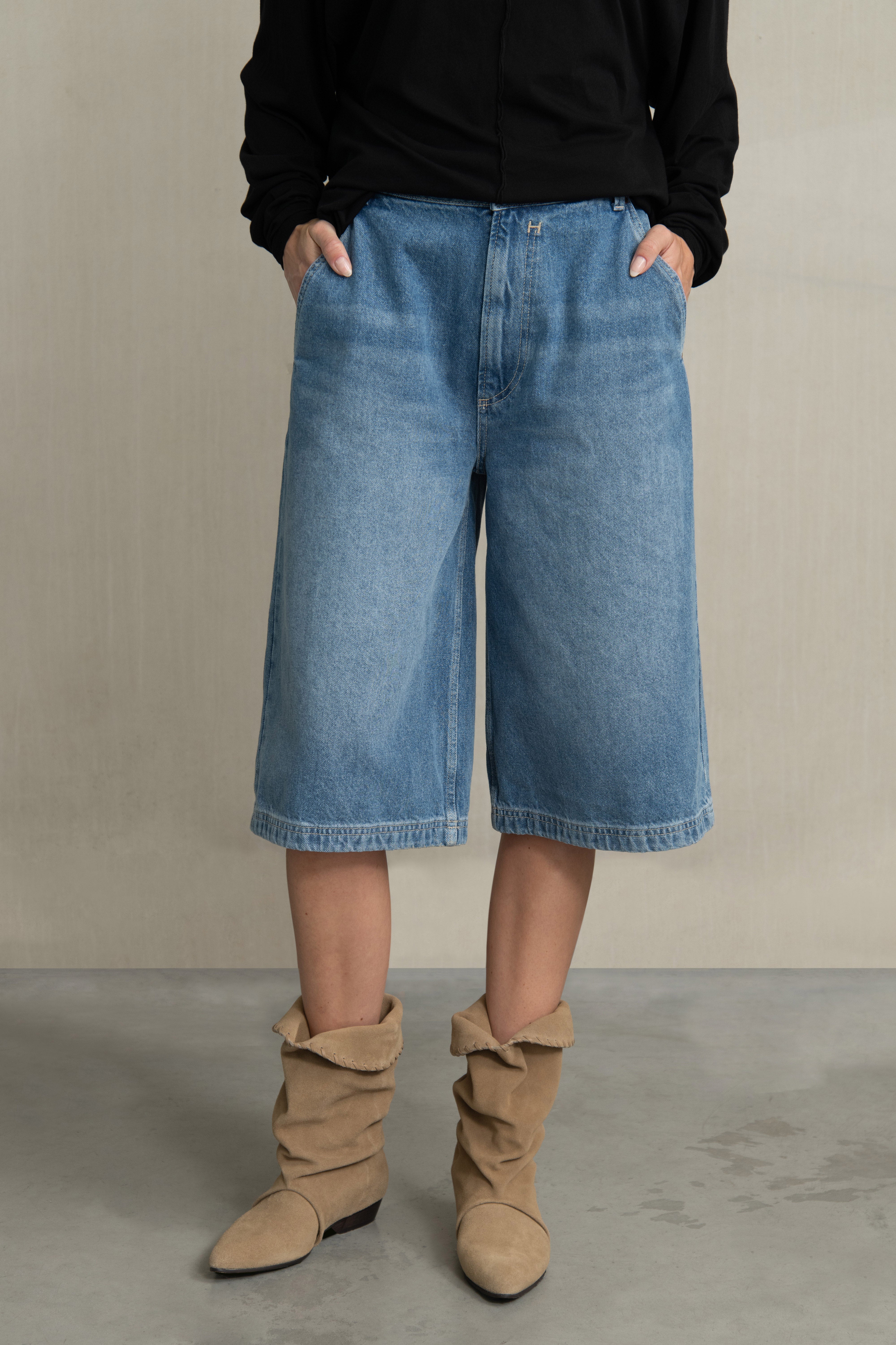 DORY SHORTS STONEWASHED DENIM