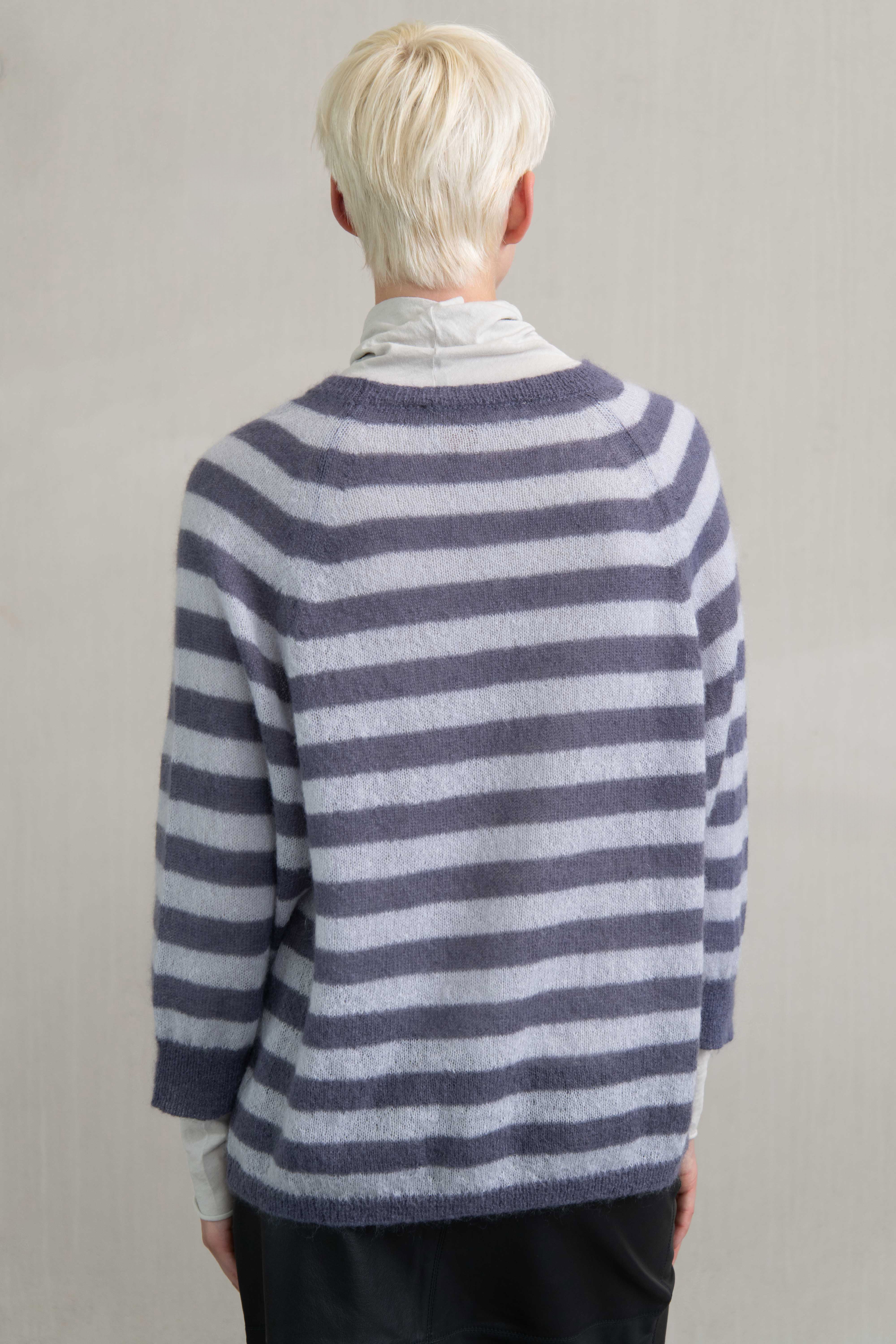 FANS KNIT LAPIS STRIPE
