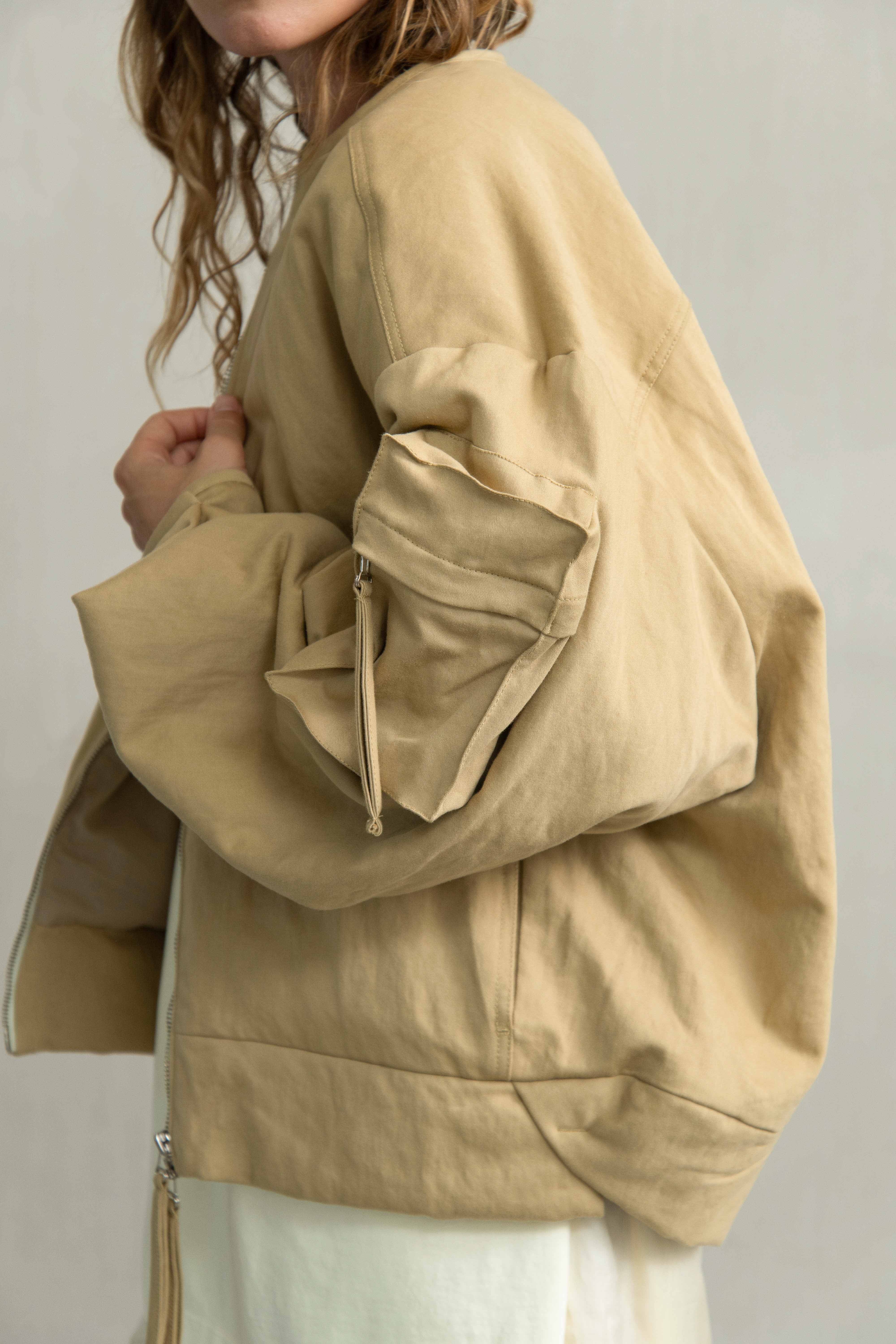 HELIA Soft Utility Cotton Jacket | HUMANOID