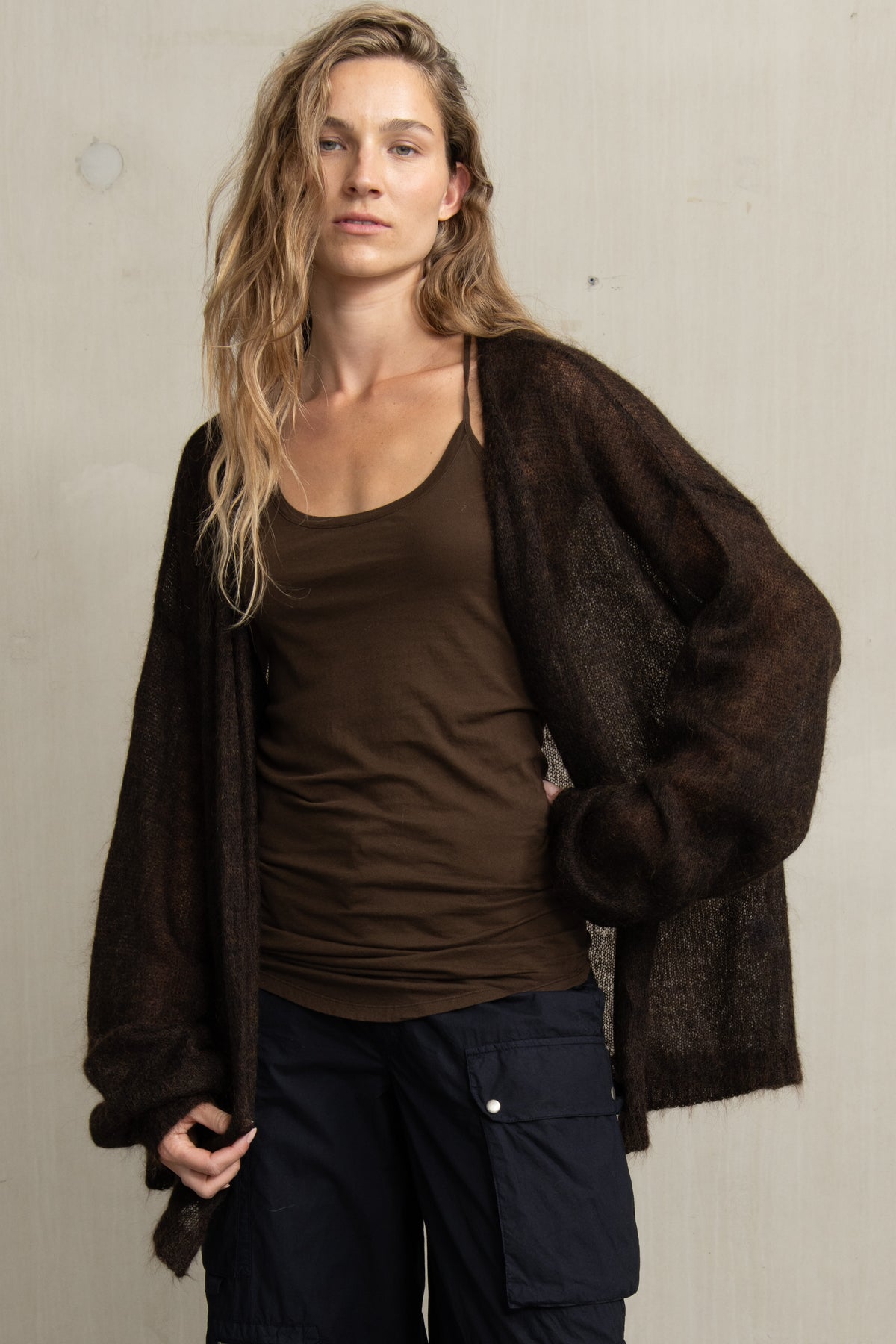 MAYA KNIT BROWN MIX